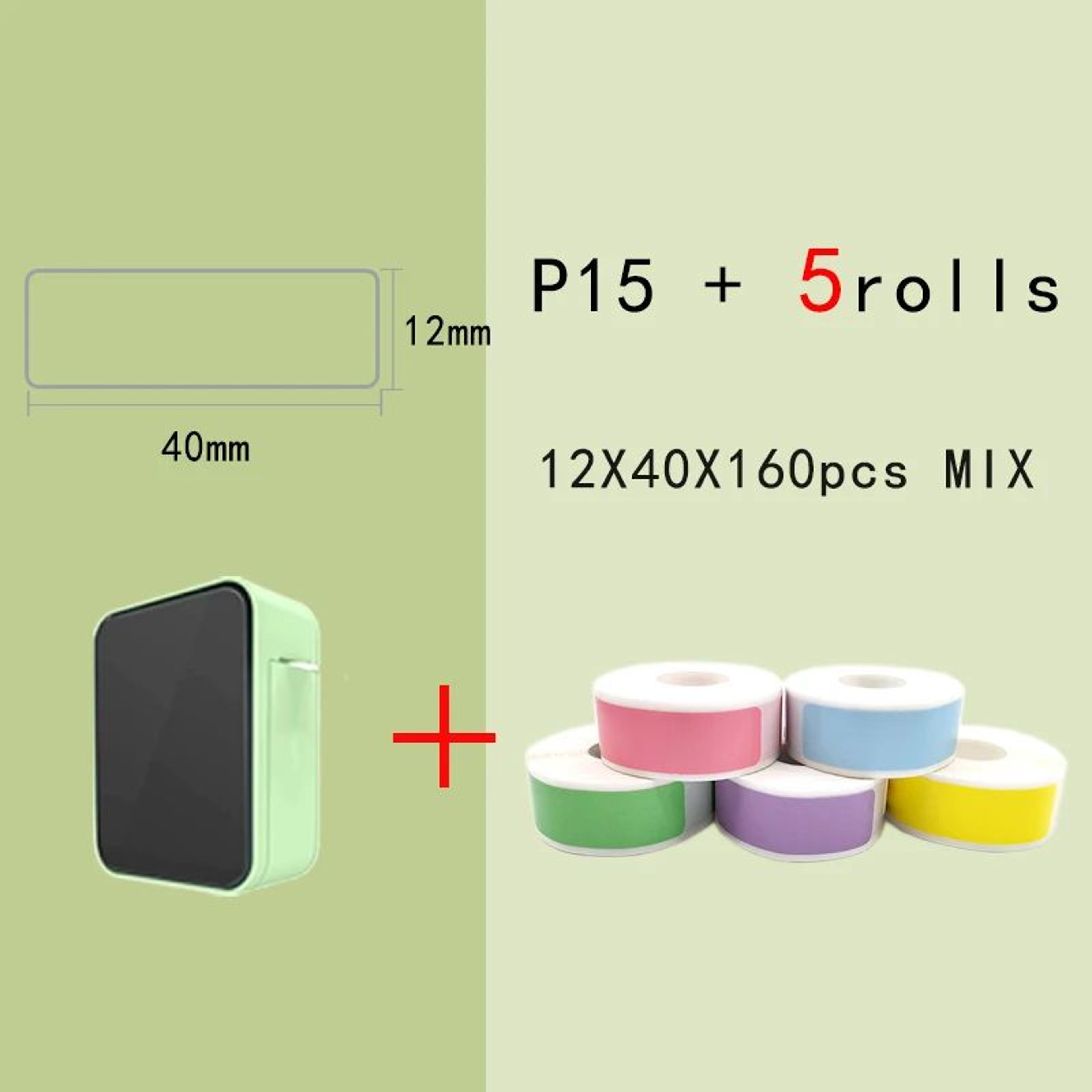 P15 Portable Bluetooth Label Maker Mini Wireless Thermal Sticker Printer For Home And Office 18