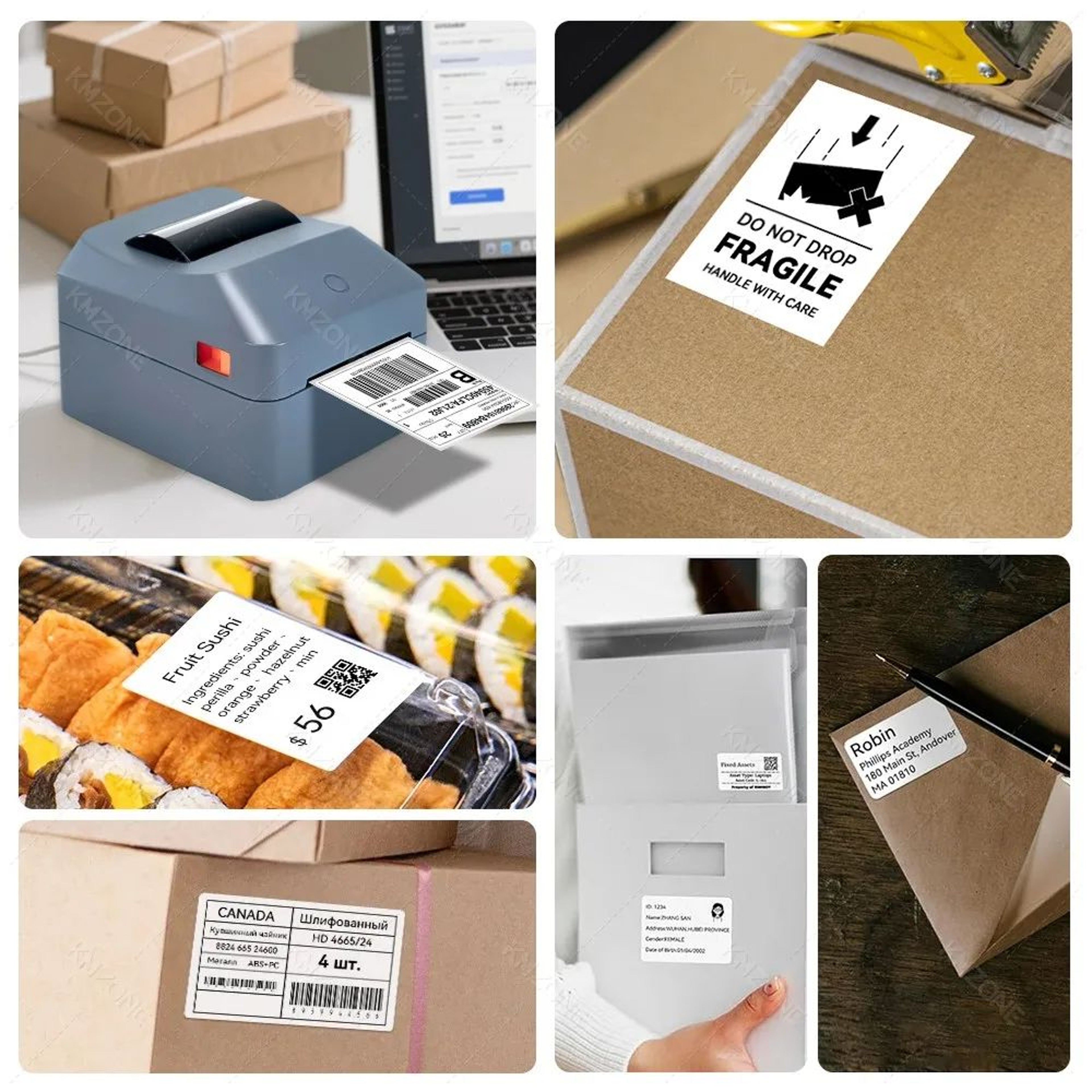 4 Inch Thermal Shipping Label Printer For Barcodes QR Codes And Express Waybills 2