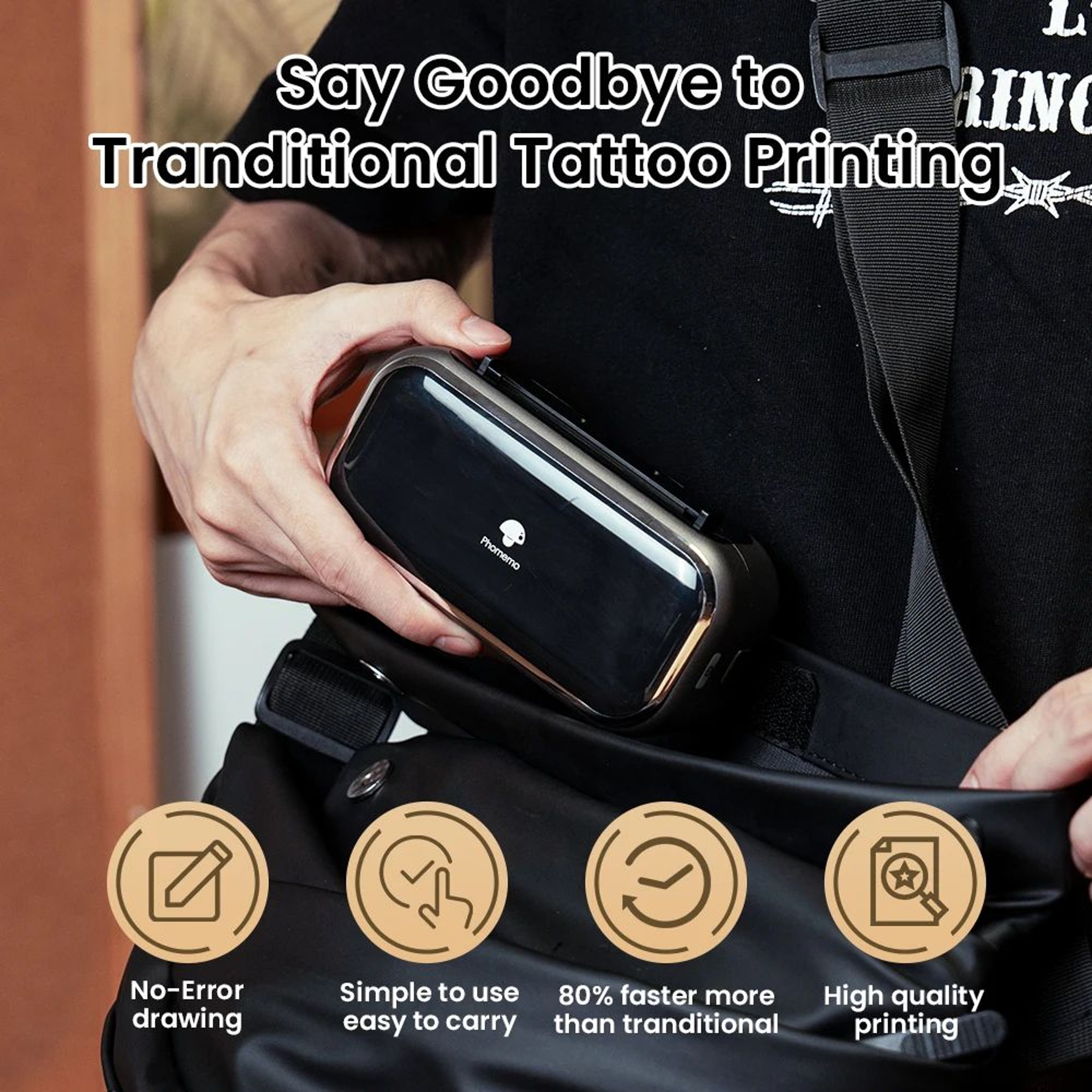 TP31 Mini Bluetooth Tattoo Stencil Printer  Portable Wireless Tattoo Transfer Machine 1