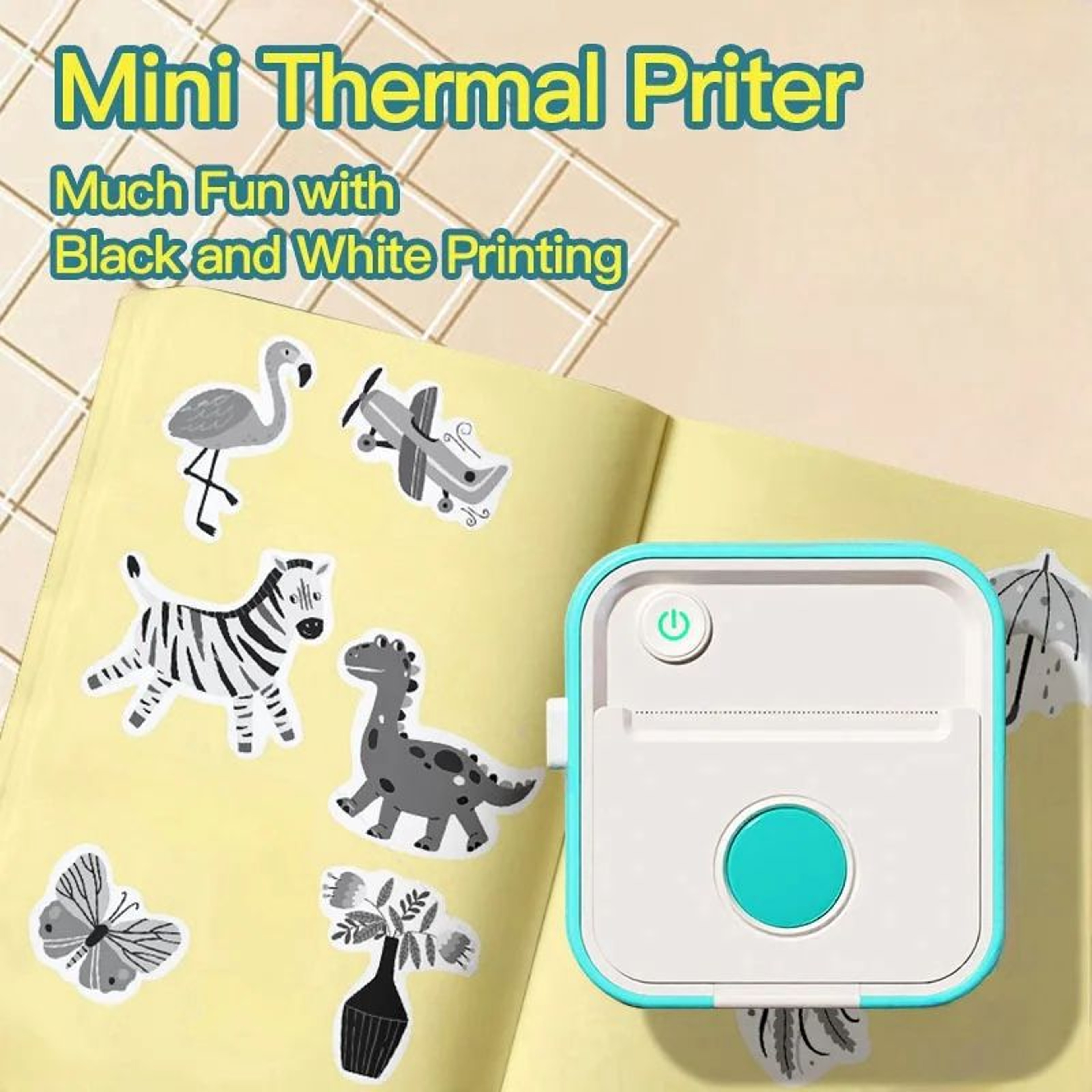 D5 Mini Portable Thermal Label Printer 1257mm Inkless Sticker Maker For Home And Office 3