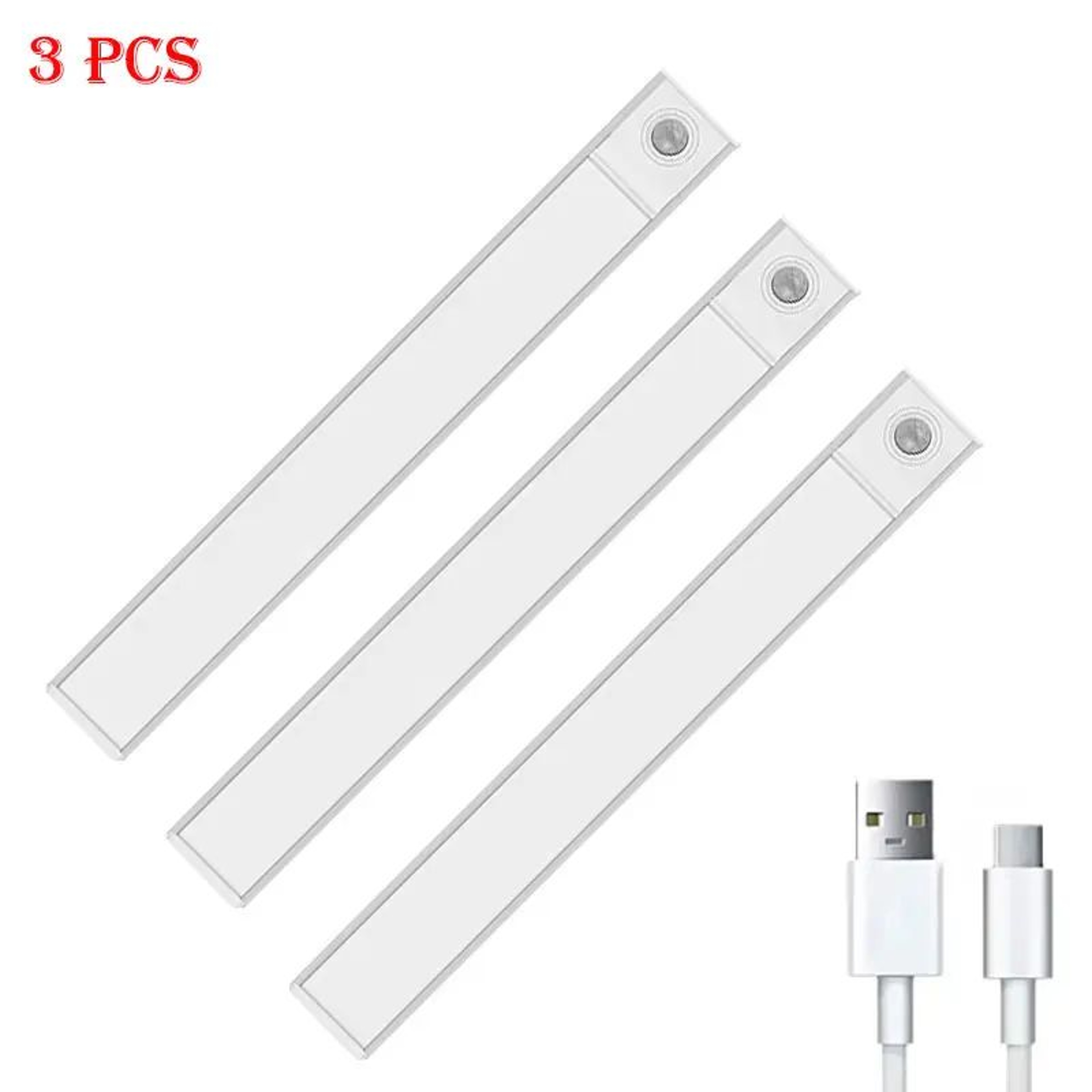 USB Rechargeable Motion Sensor LED Night Lights UltraThin Magnetic Wireless Lighting 9