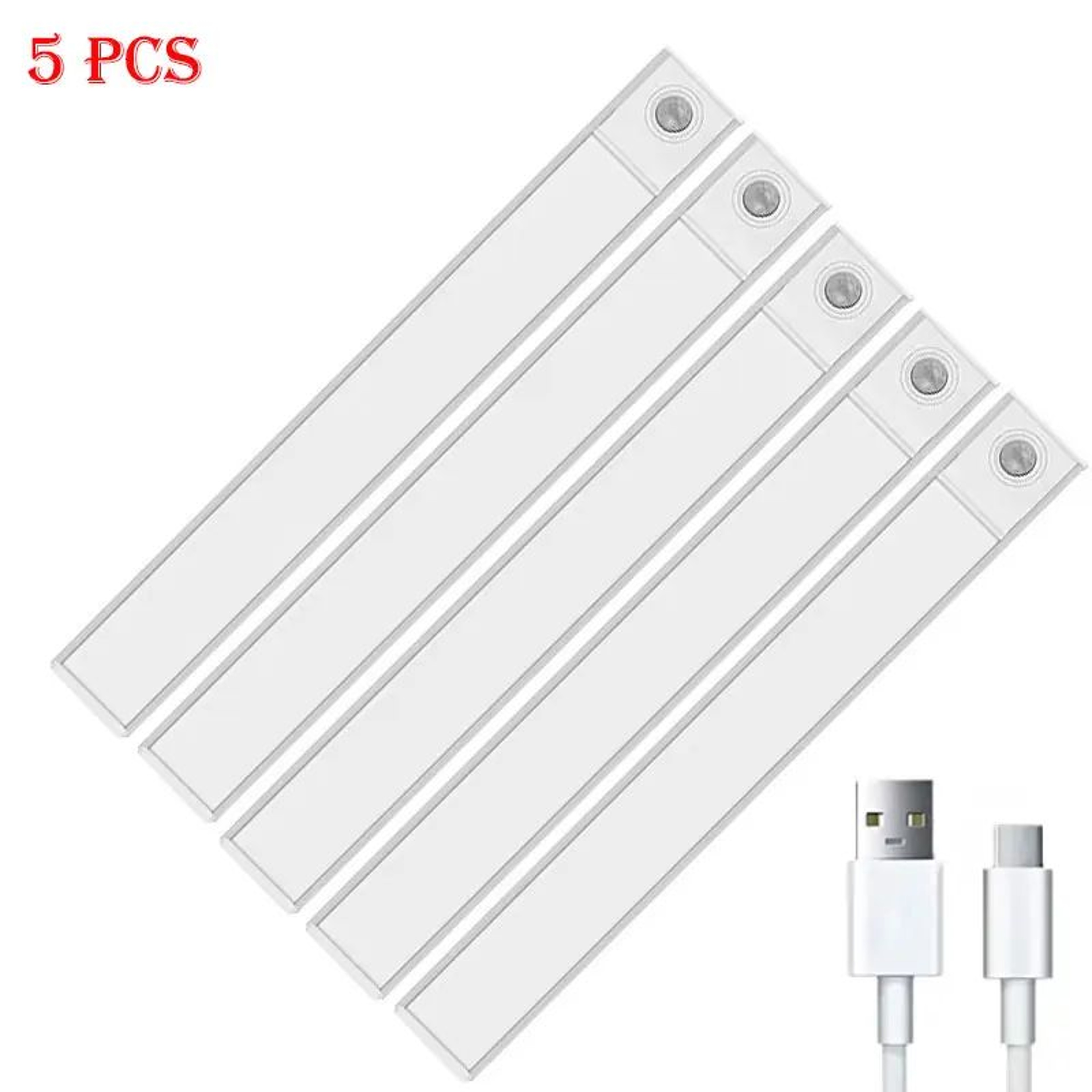 USB Rechargeable Motion Sensor LED Night Lights UltraThin Magnetic Wireless Lighting 11