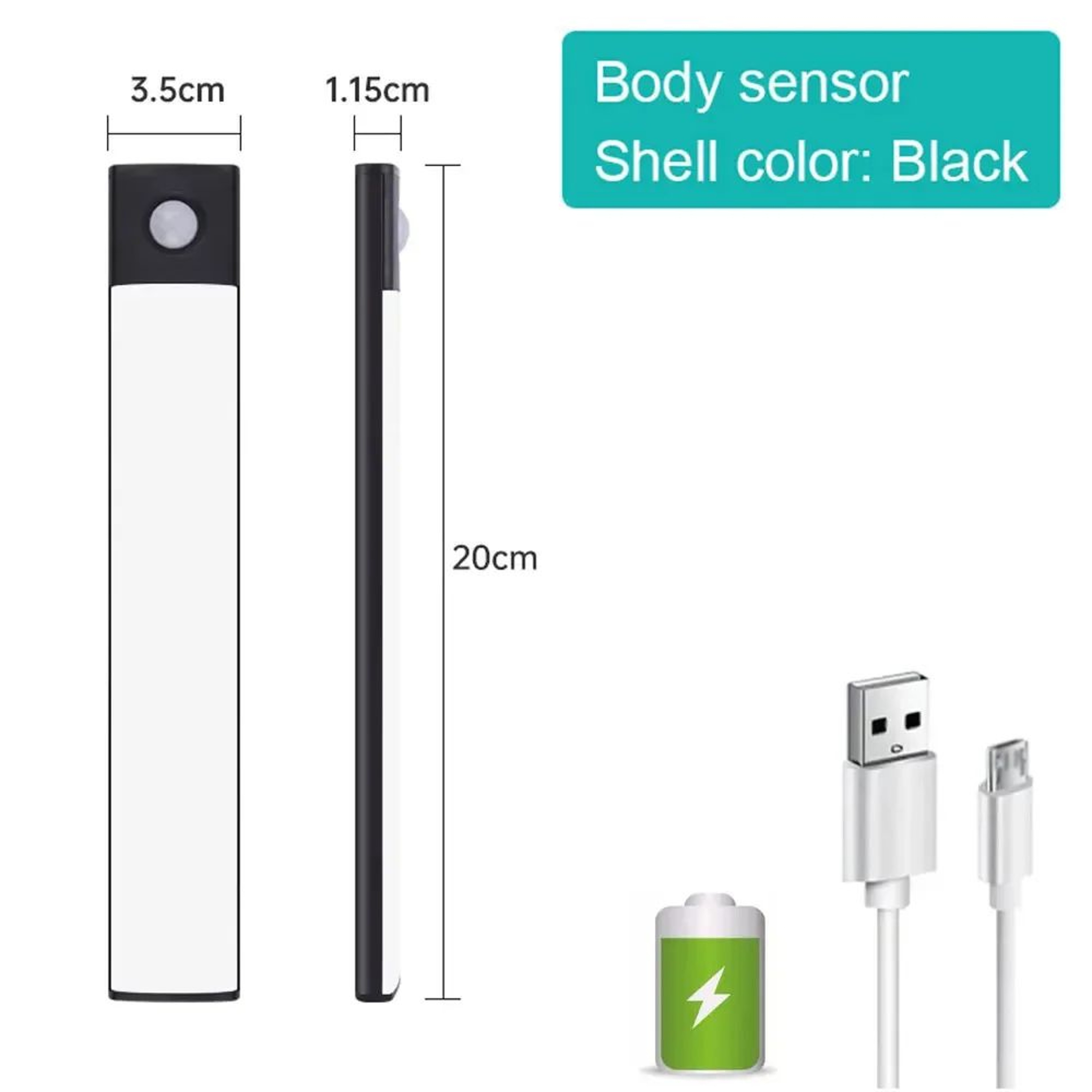 Wireless USB Rechargeable Motion Sensor LED Night Light For Bedroom Kitchen And Closet 11