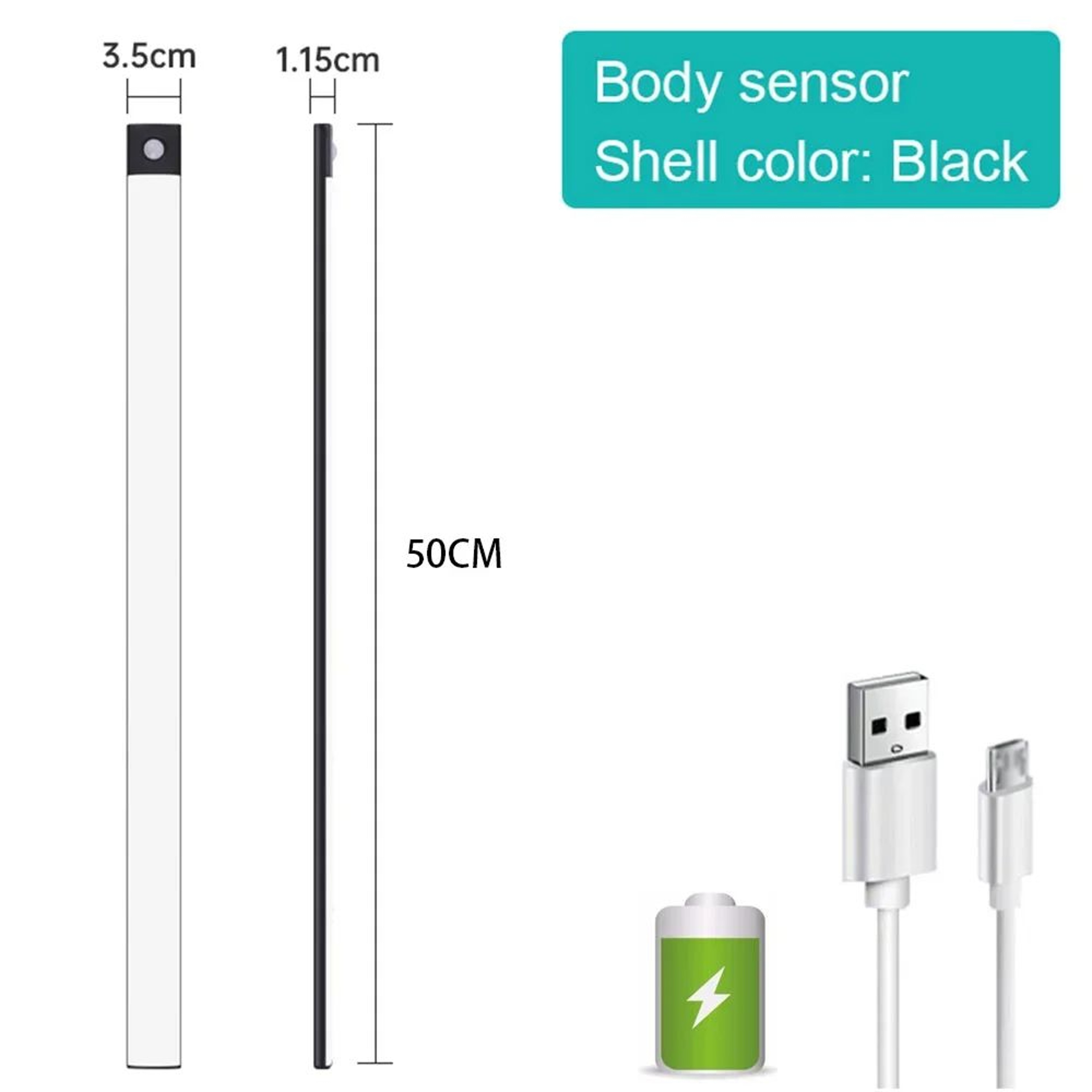Wireless USB Rechargeable Motion Sensor LED Night Light For Bedroom Kitchen And Closet 15