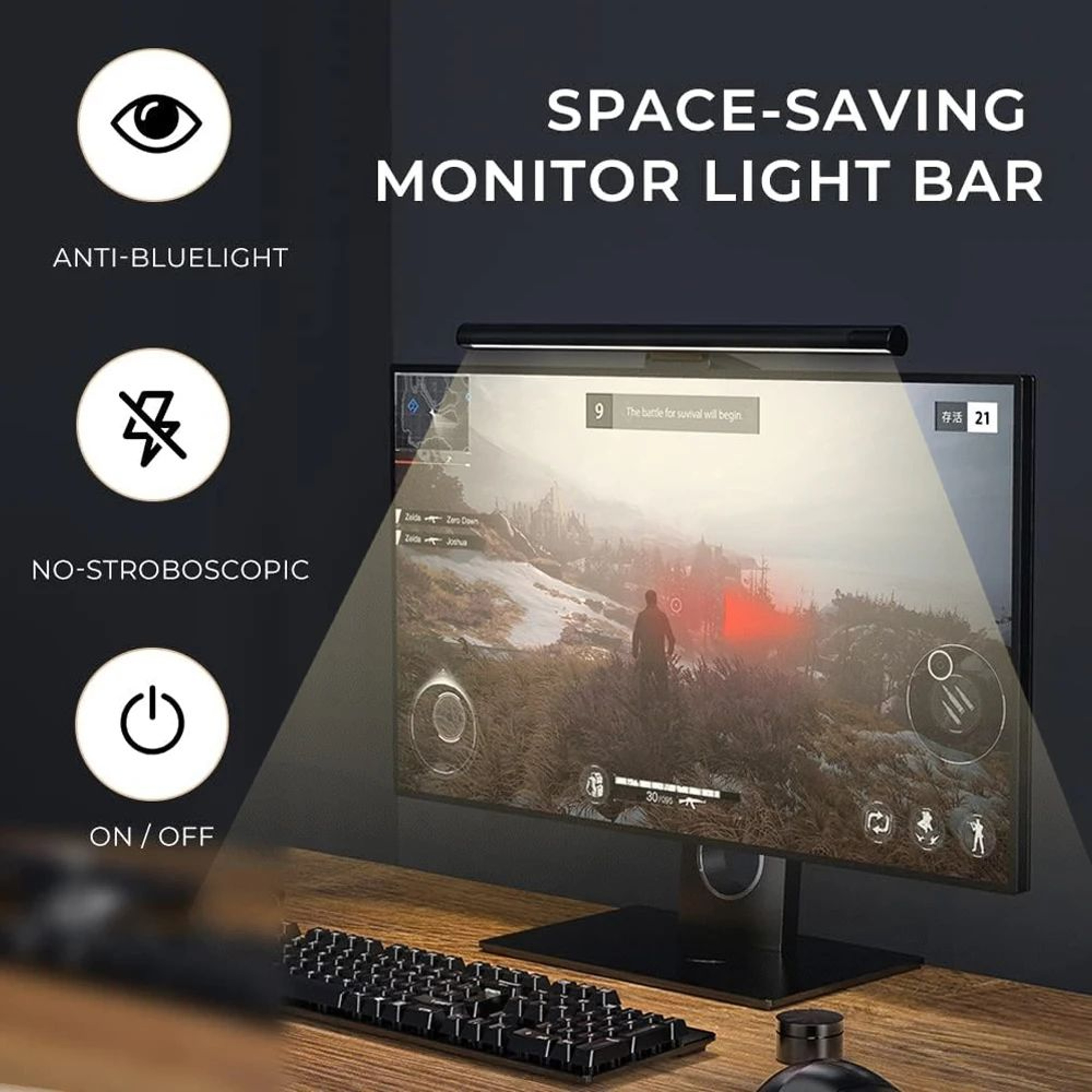 2165 Inch LED Monitor Light Bar For EyeFriendly Desk Lighting Work And Reading 4