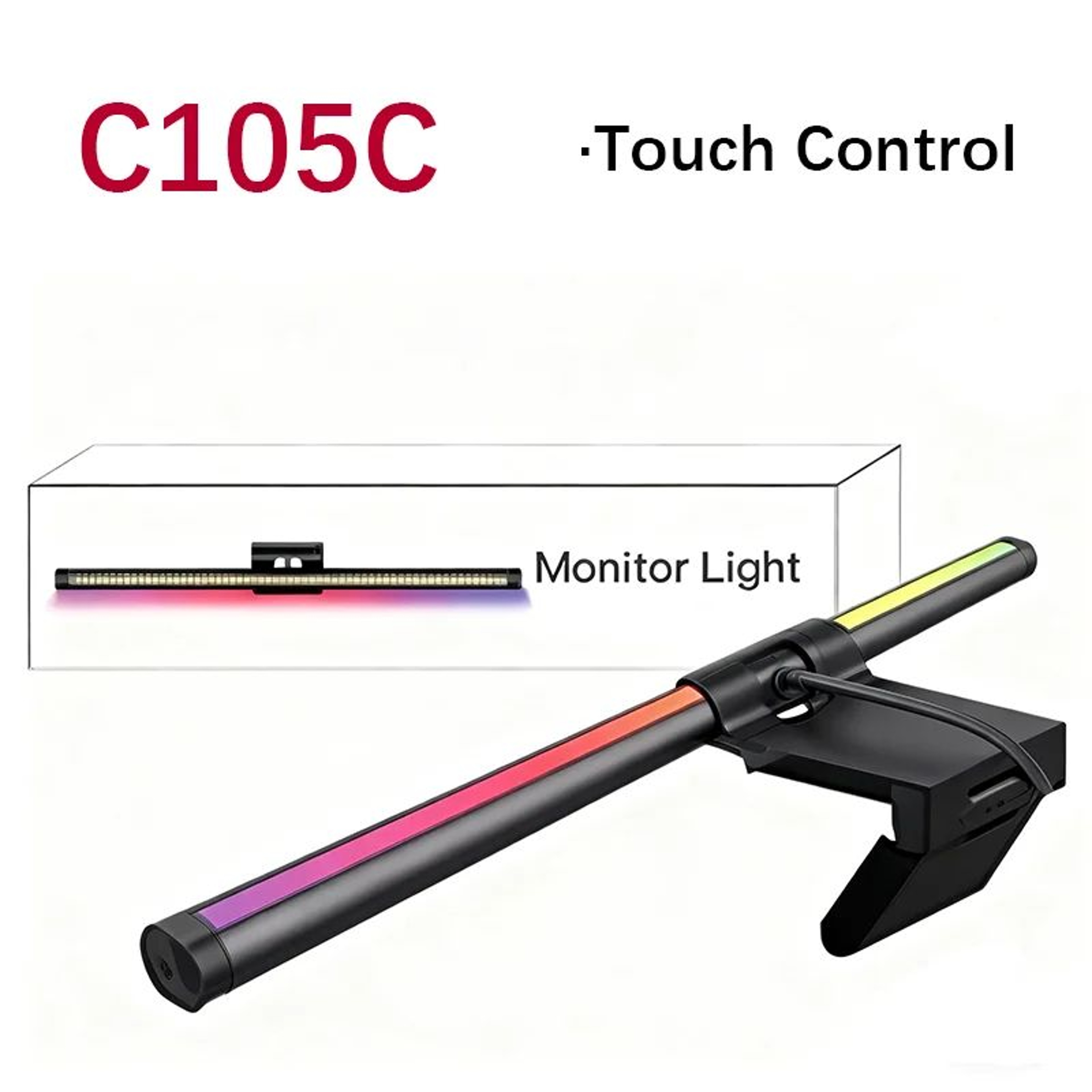 WiFi RGB LED Monitor Light Bar With Dimmable Screen Lighting For Gaming And Office 6