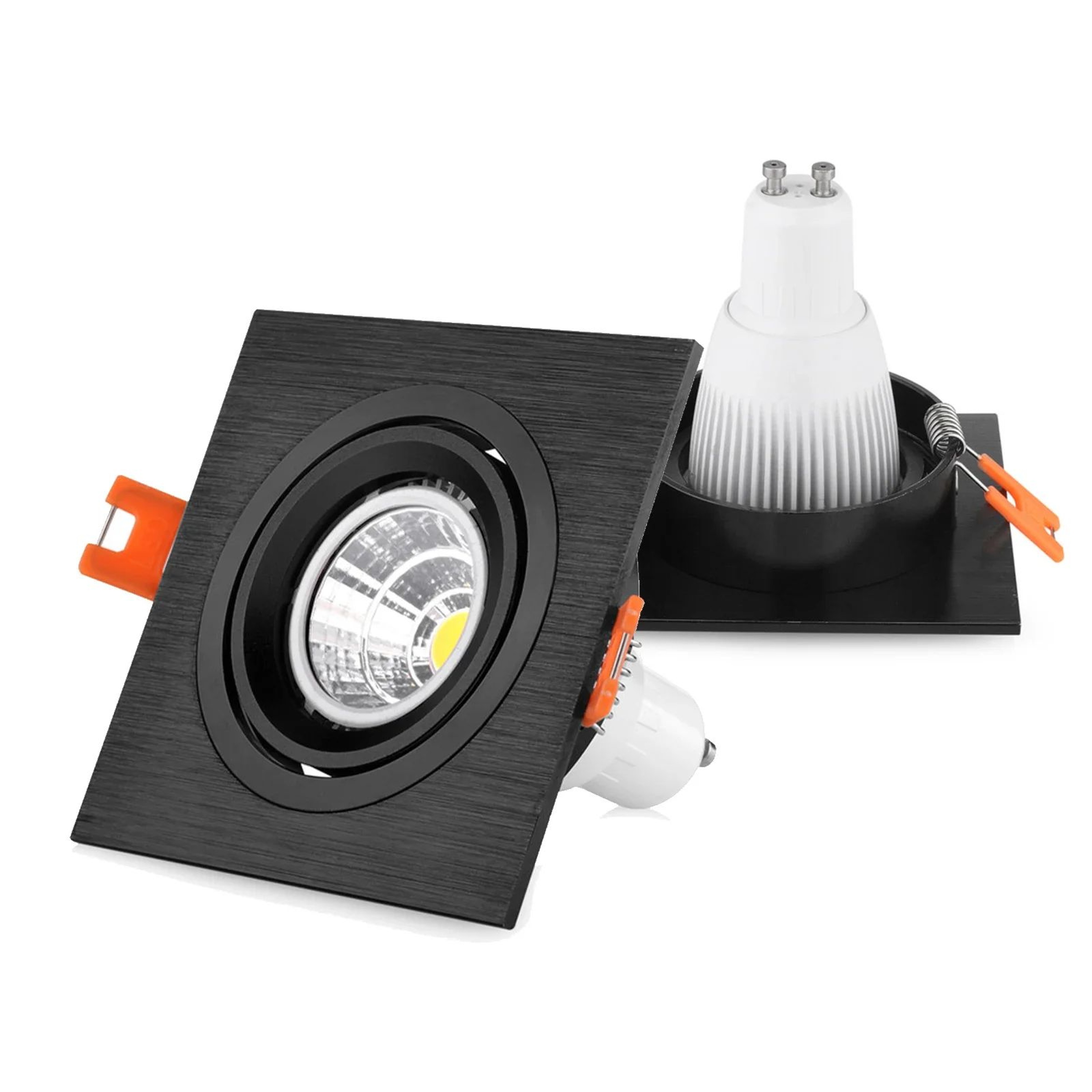 Adjustable Aluminum Recessed Ceiling Spotlight Frame For GU10 MR16 LED Bulbs 1