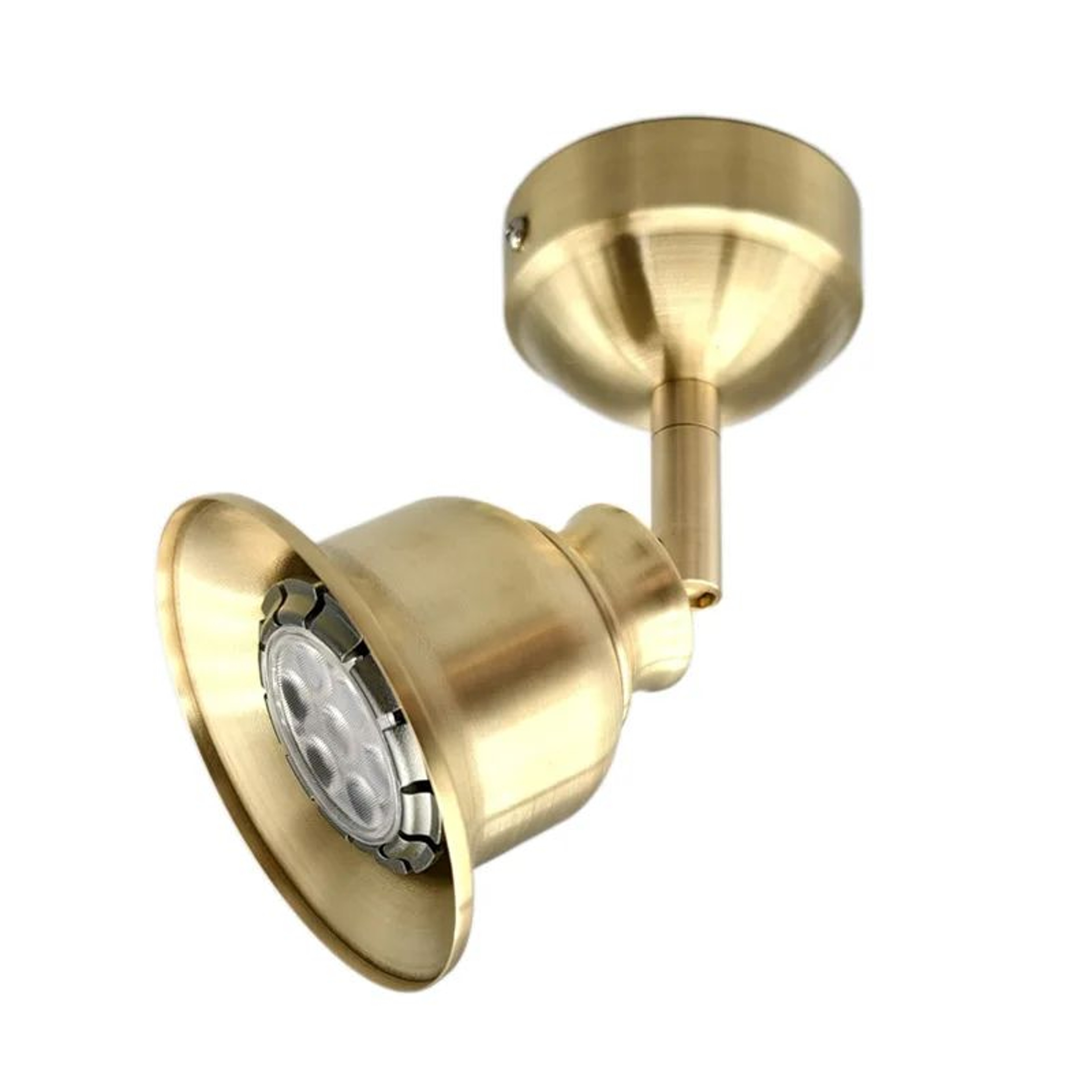Retro Brass Mini LED Surface Mounted Spotlight For Wall Accent Lighting 0