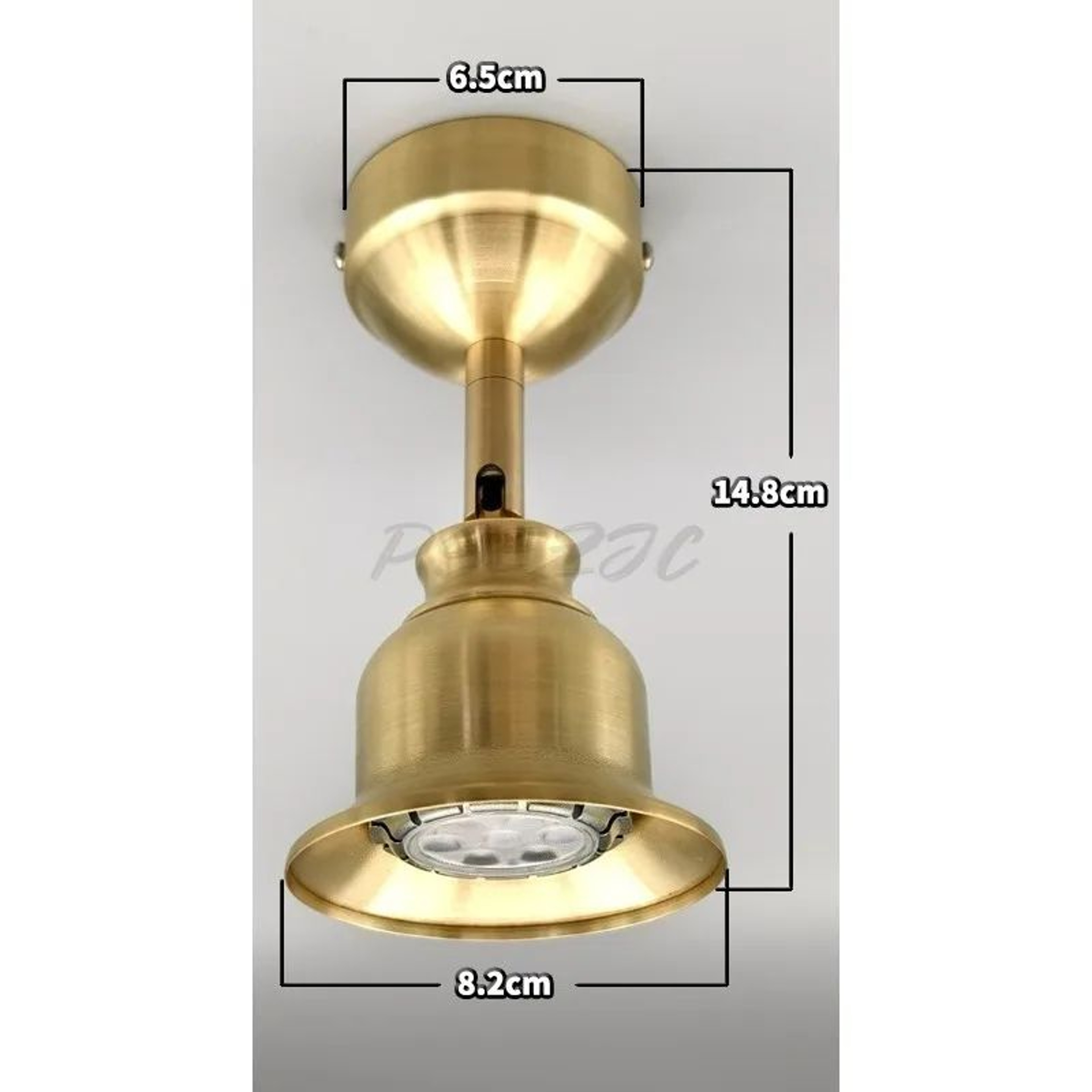 Retro Brass Mini LED Surface Mounted Spotlight For Wall Accent Lighting 5