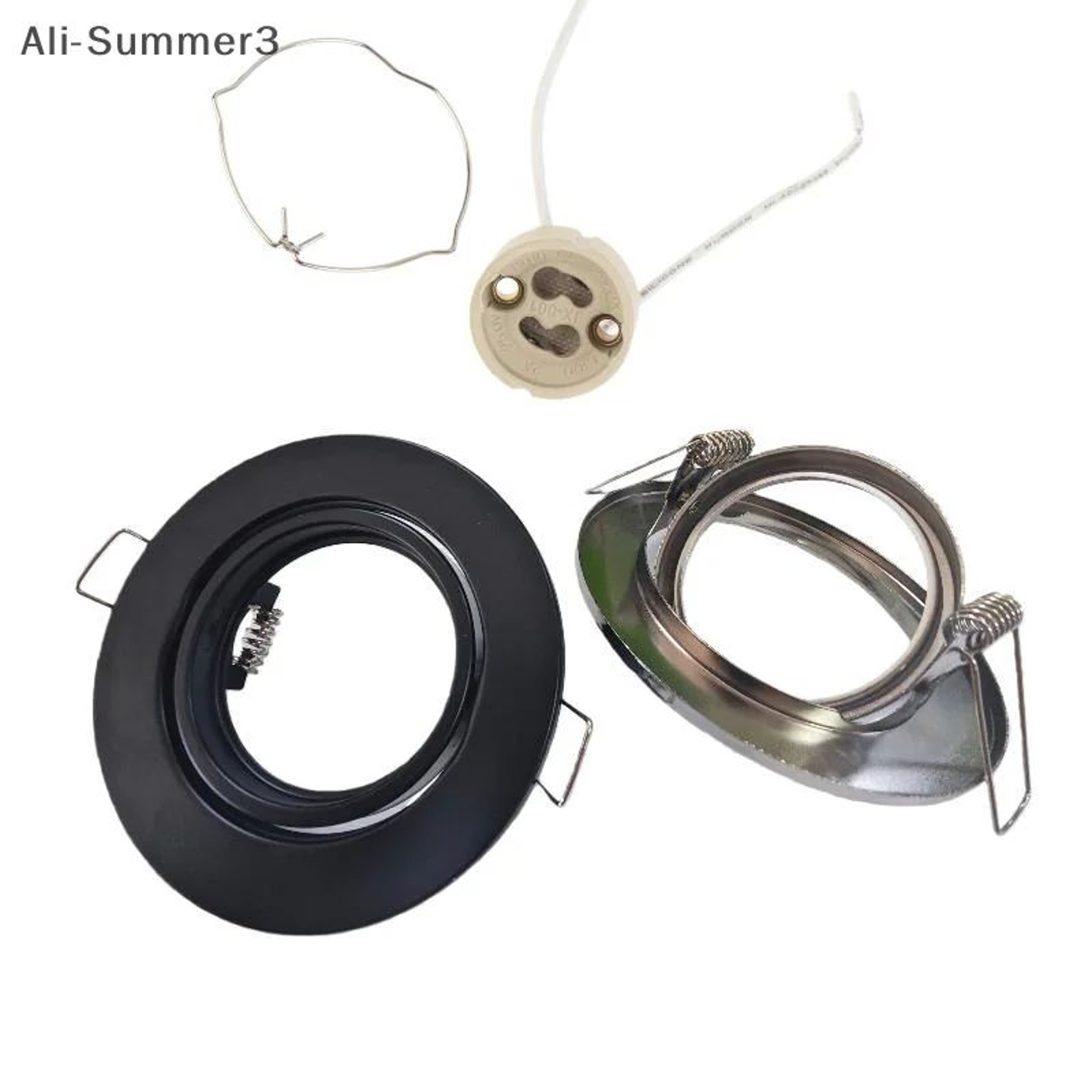 Round Recessed LED Downlight Frame For GU10 MR16 Spotlight Bulbs 5
