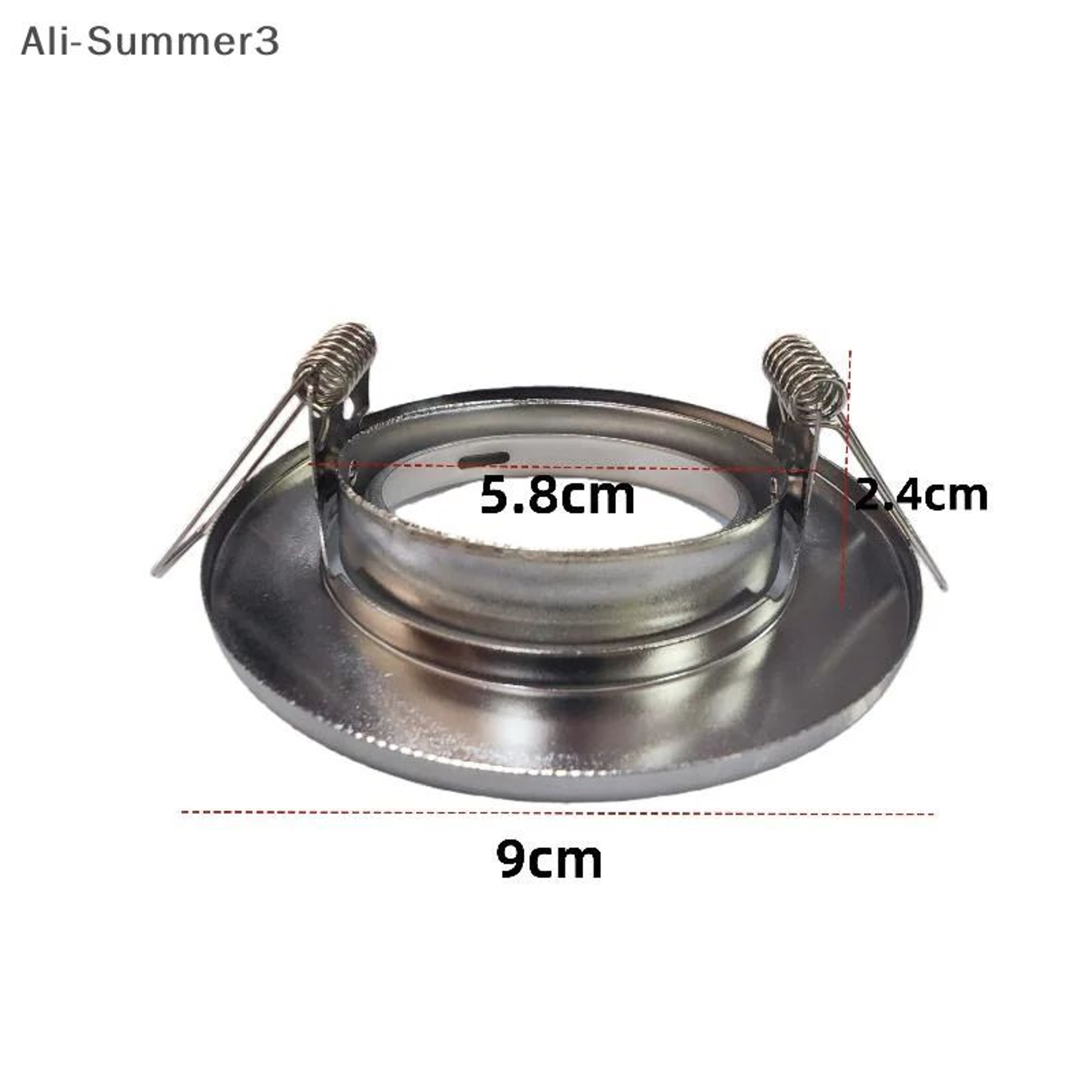 Round Recessed LED Downlight Frame For GU10 MR16 Spotlight Bulbs 1