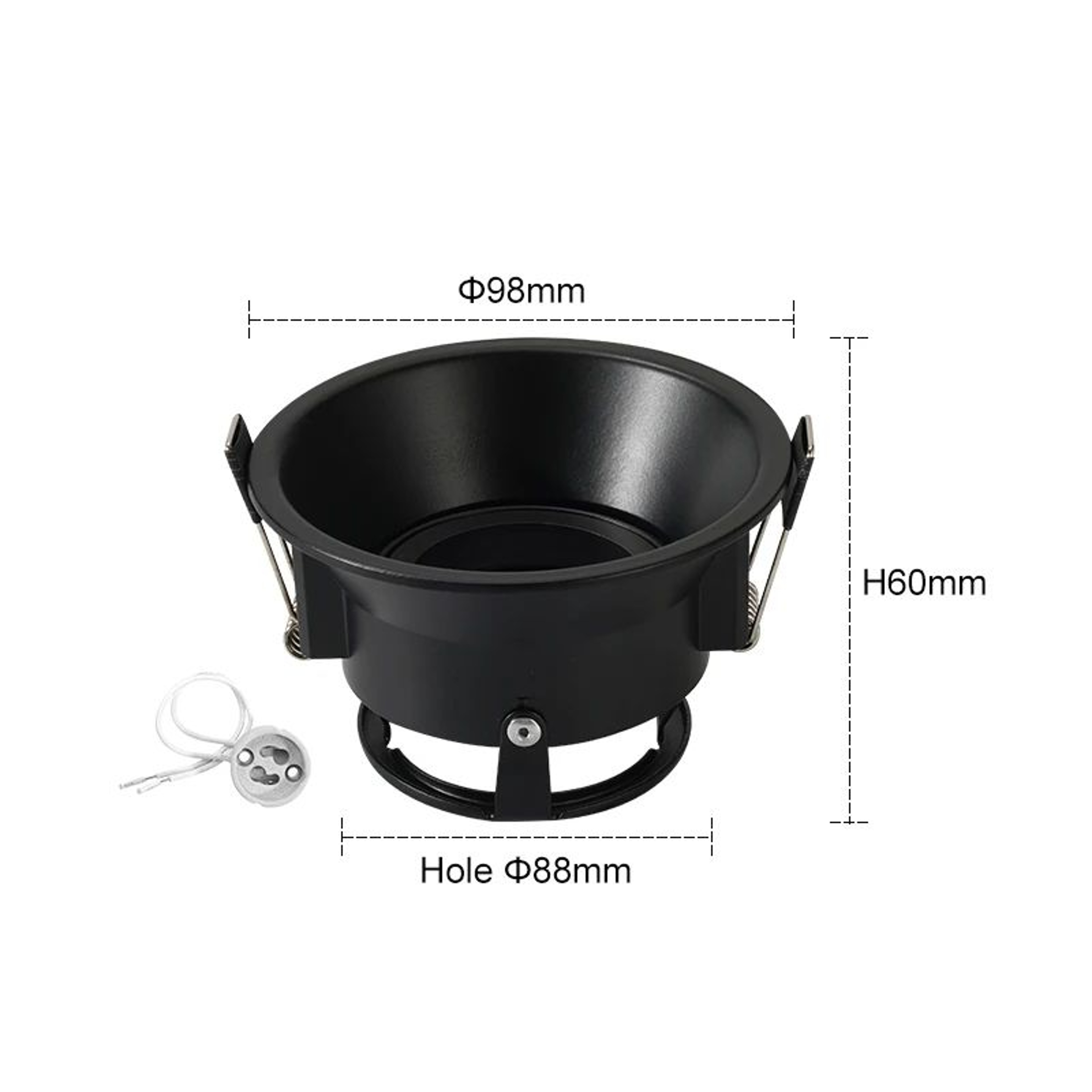 Frameless Adjustable Recessed Ceiling Downlight Frame For GU10 MR16 Bulbs 6