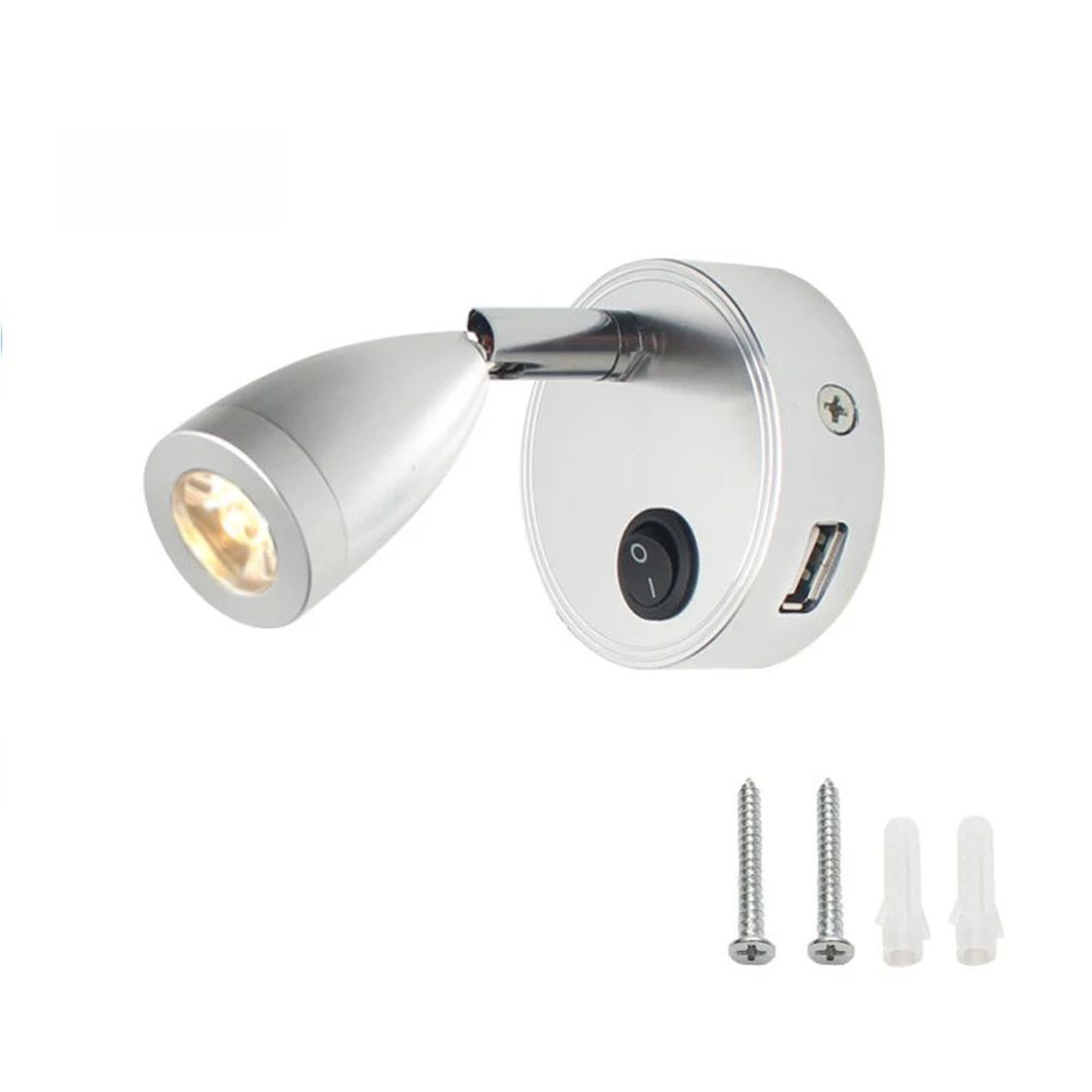 12V 24V LED RV Reading Light With USB Charging Port And Switch For Camper Boat And Bedroom 6