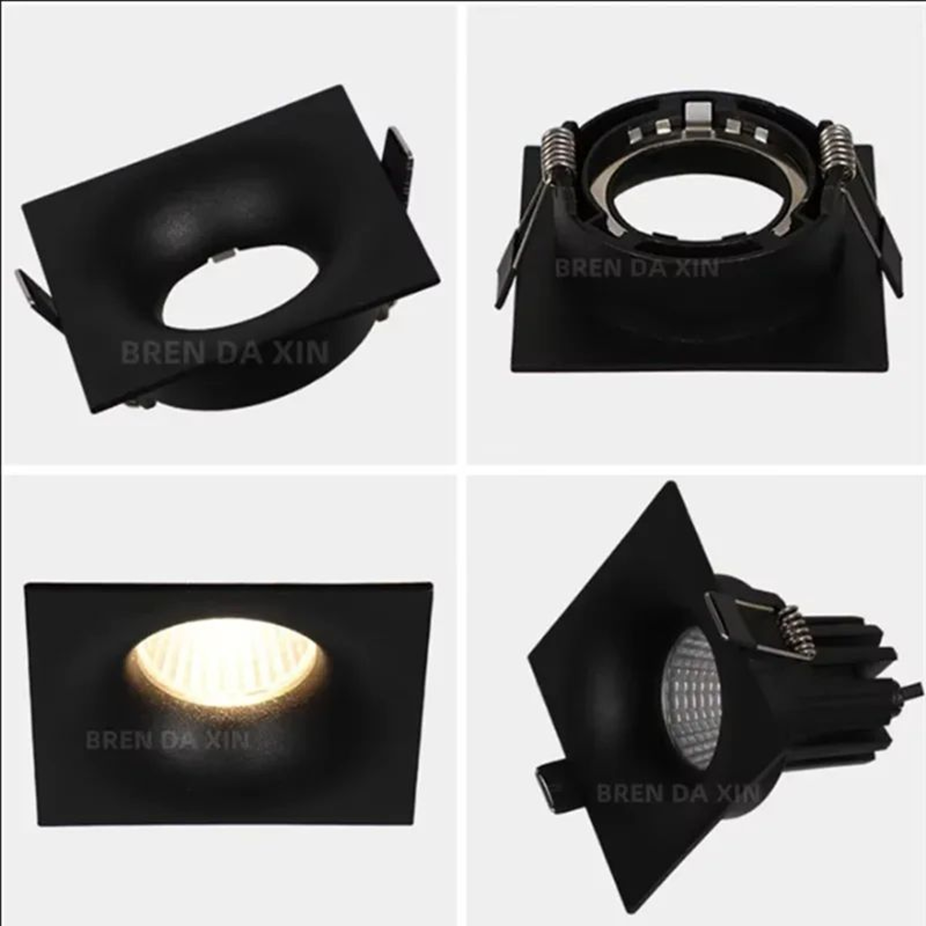 Aluminum GU10 MR16 Spotlight Frame For Modern Indoor Ceiling Lighting 3