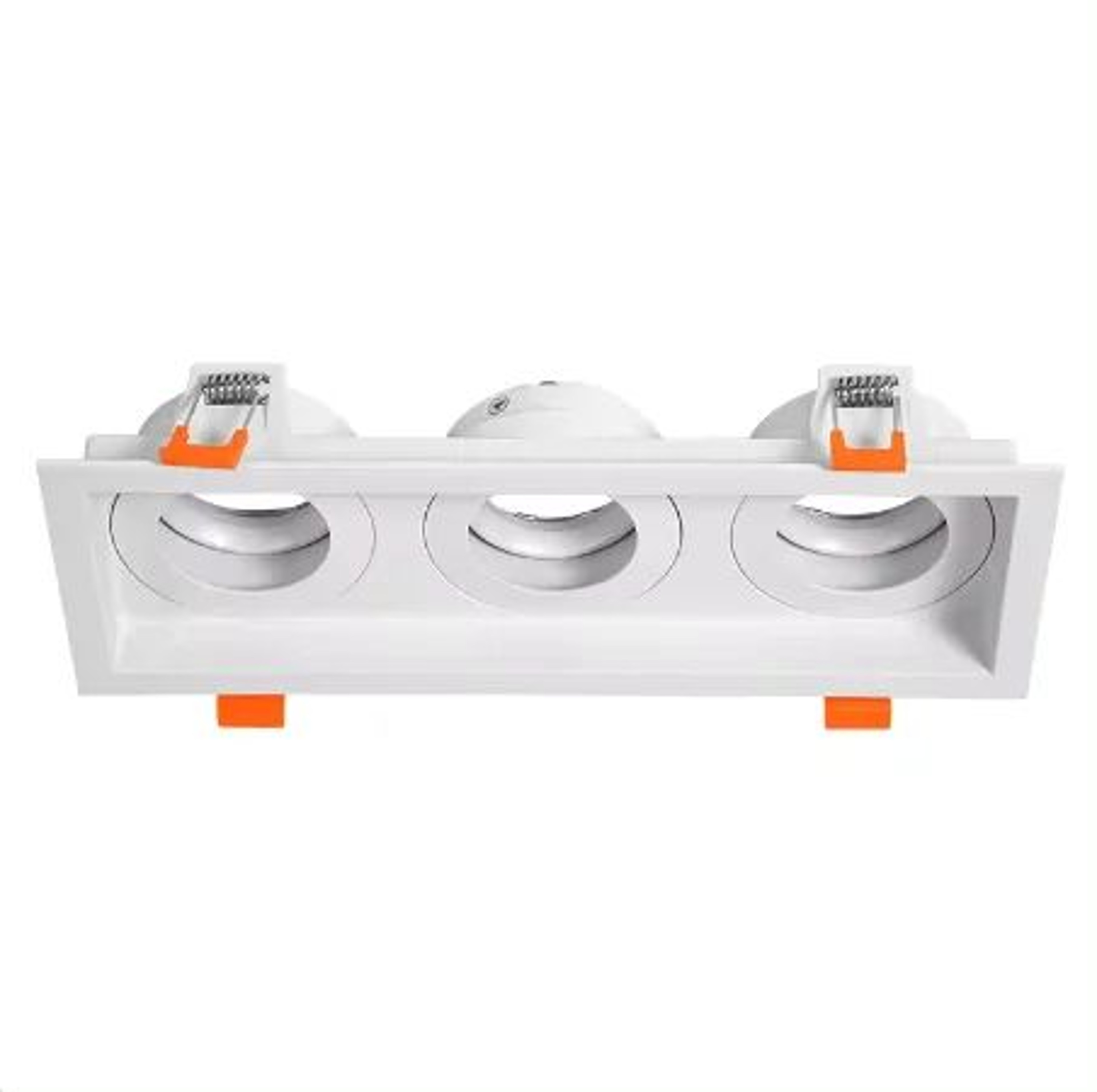 Double Recessed LED Spotlight Frame GU10 MR16 Rectangular Aluminum Ceiling Downlight Housing 8