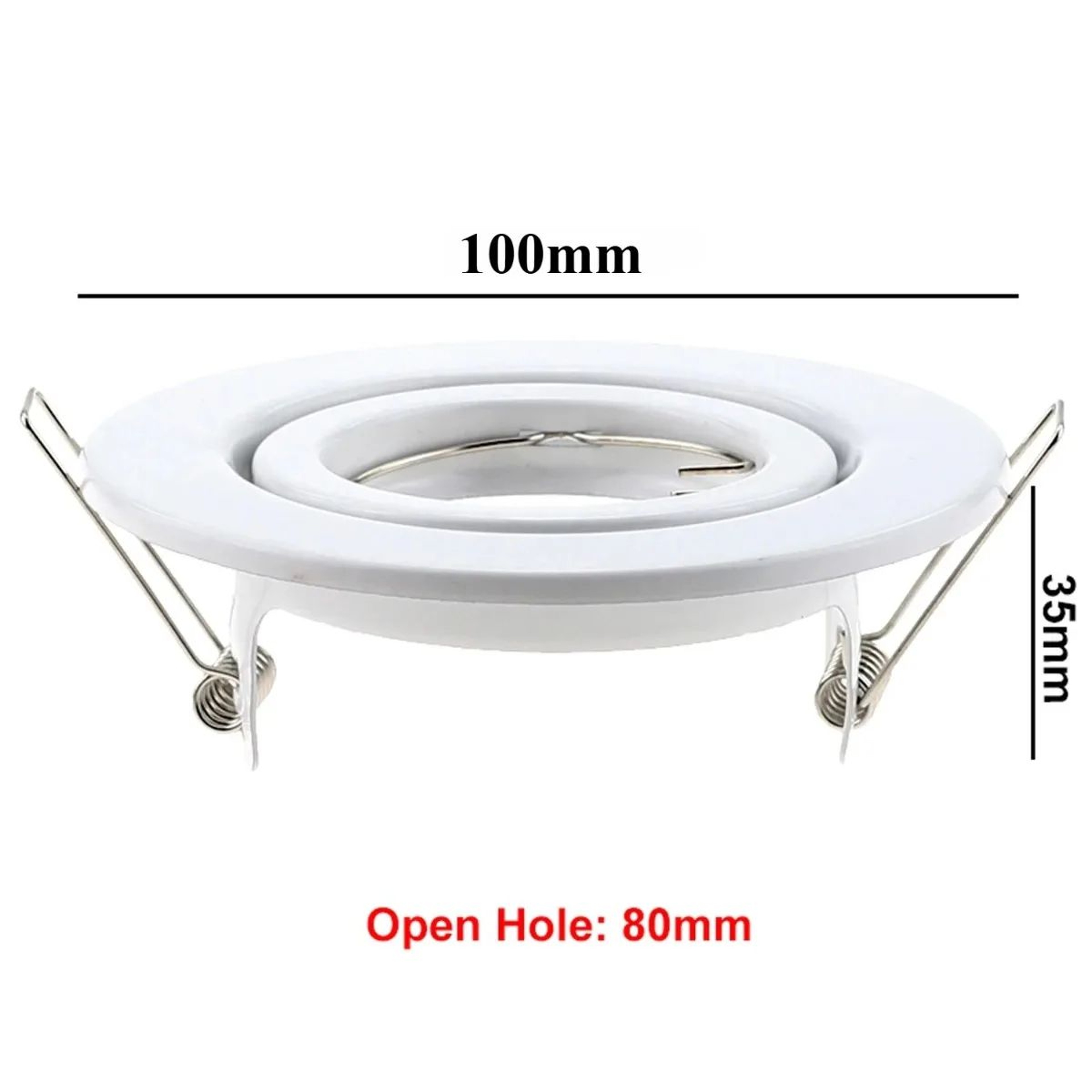 Round Metal Recessed Downlight Frame For GU10 MR16 GU53 Ceiling Spotlights 7