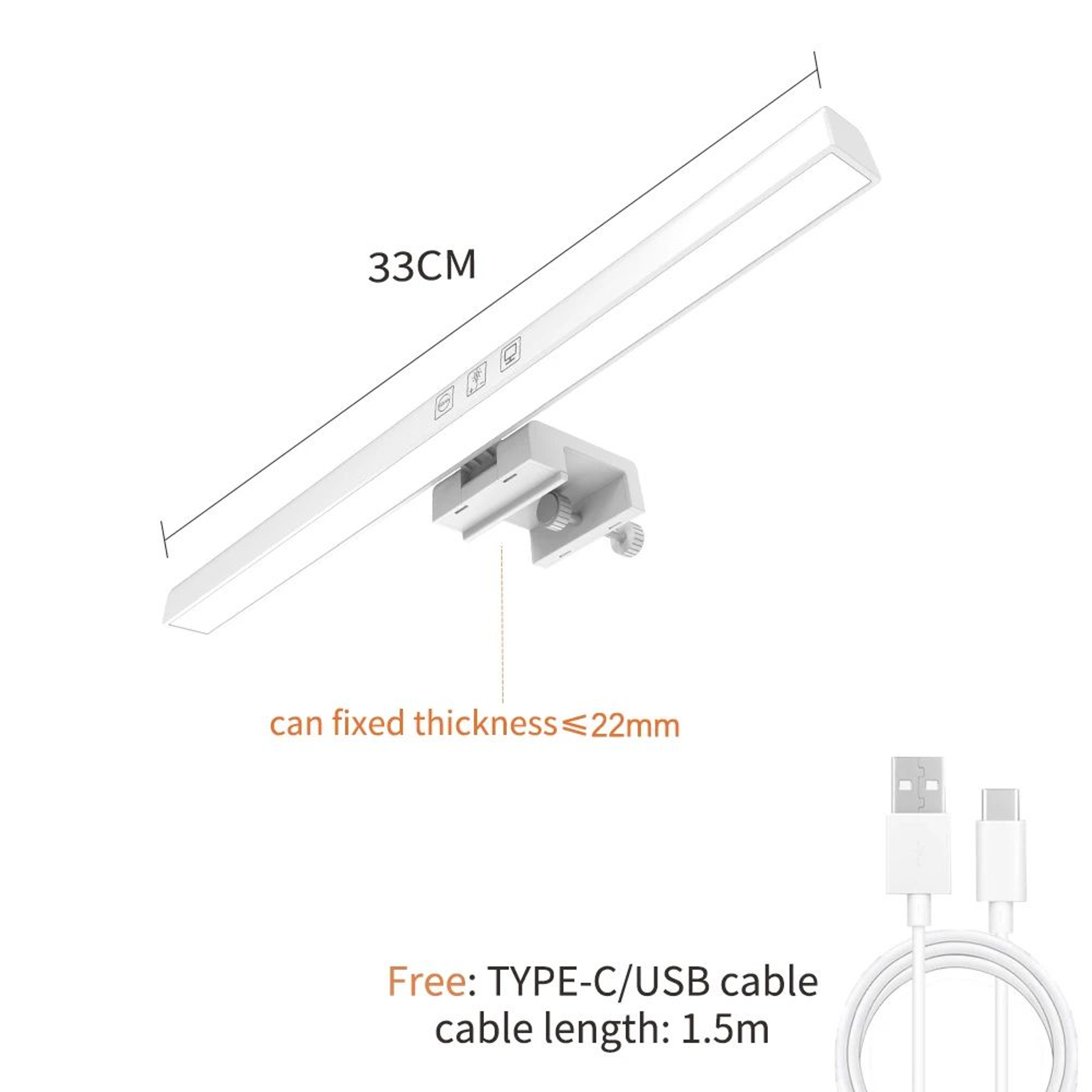 Adjustable LED Monitor Light Bar With Dimmable Screen Lighting For Home Office And Study 10