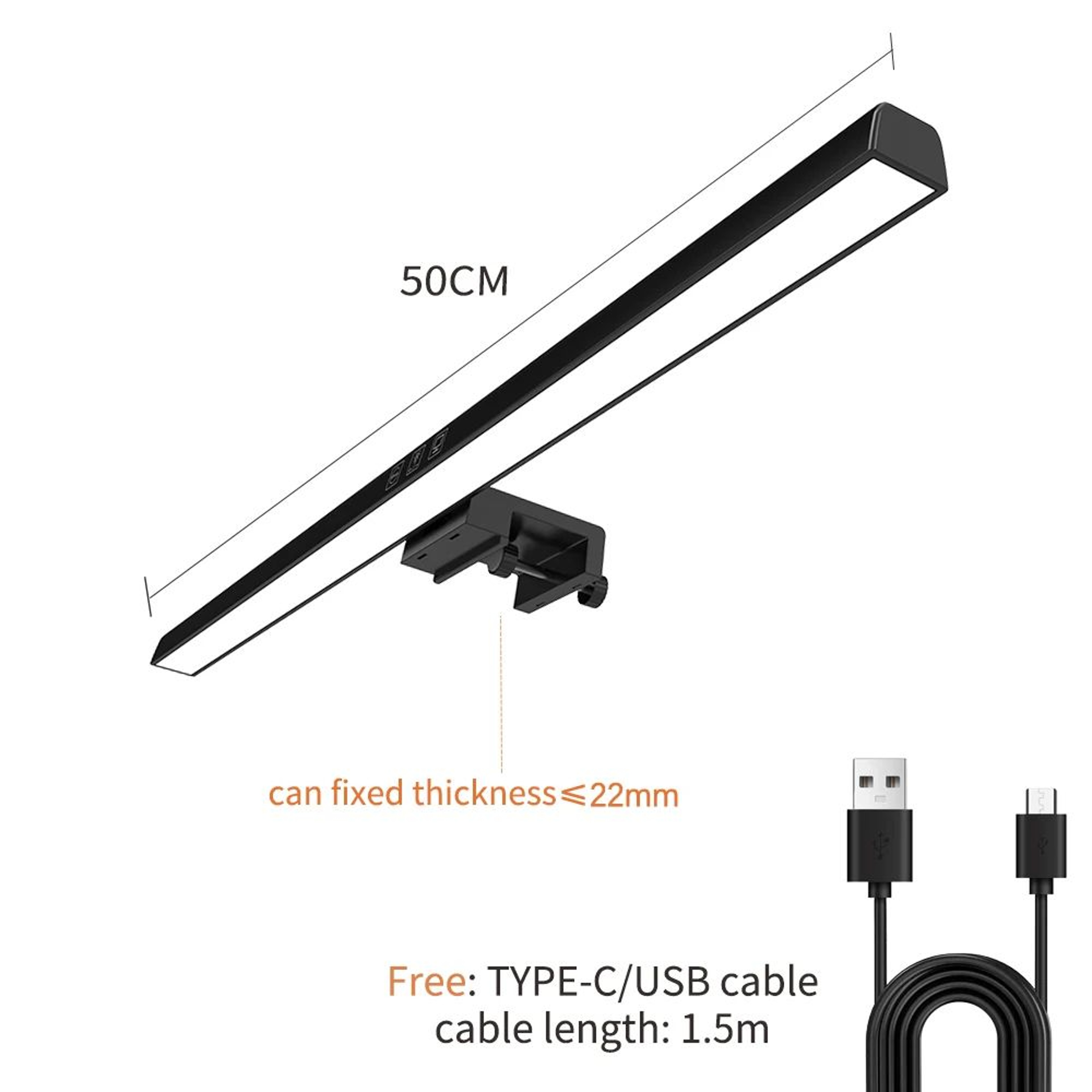Adjustable LED Monitor Light Bar With Dimmable Screen Lighting For Home Office And Study 11