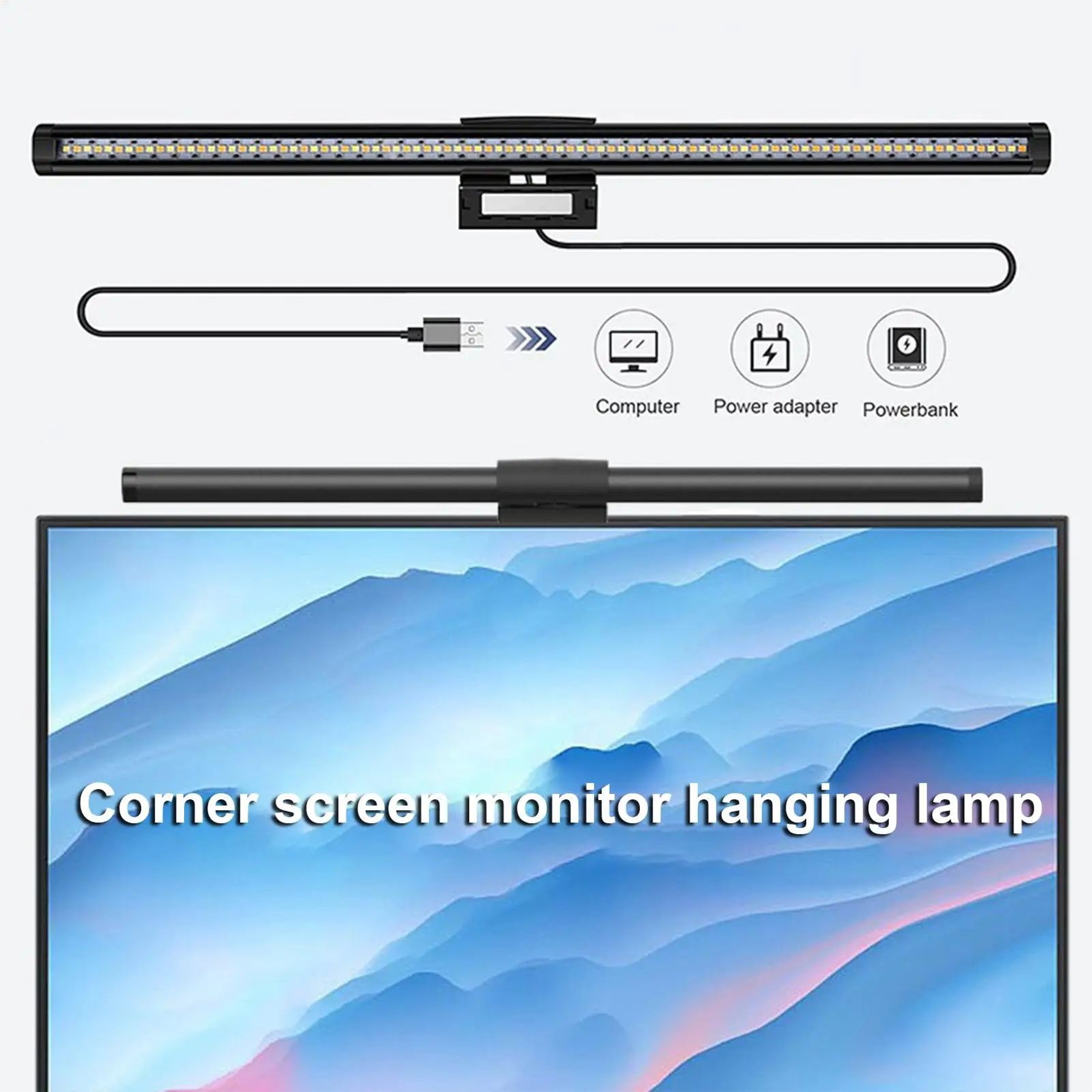 Adjustable LED Monitor Light Bar With 3 Color Modes And AntiGlare Desk Lighting 0