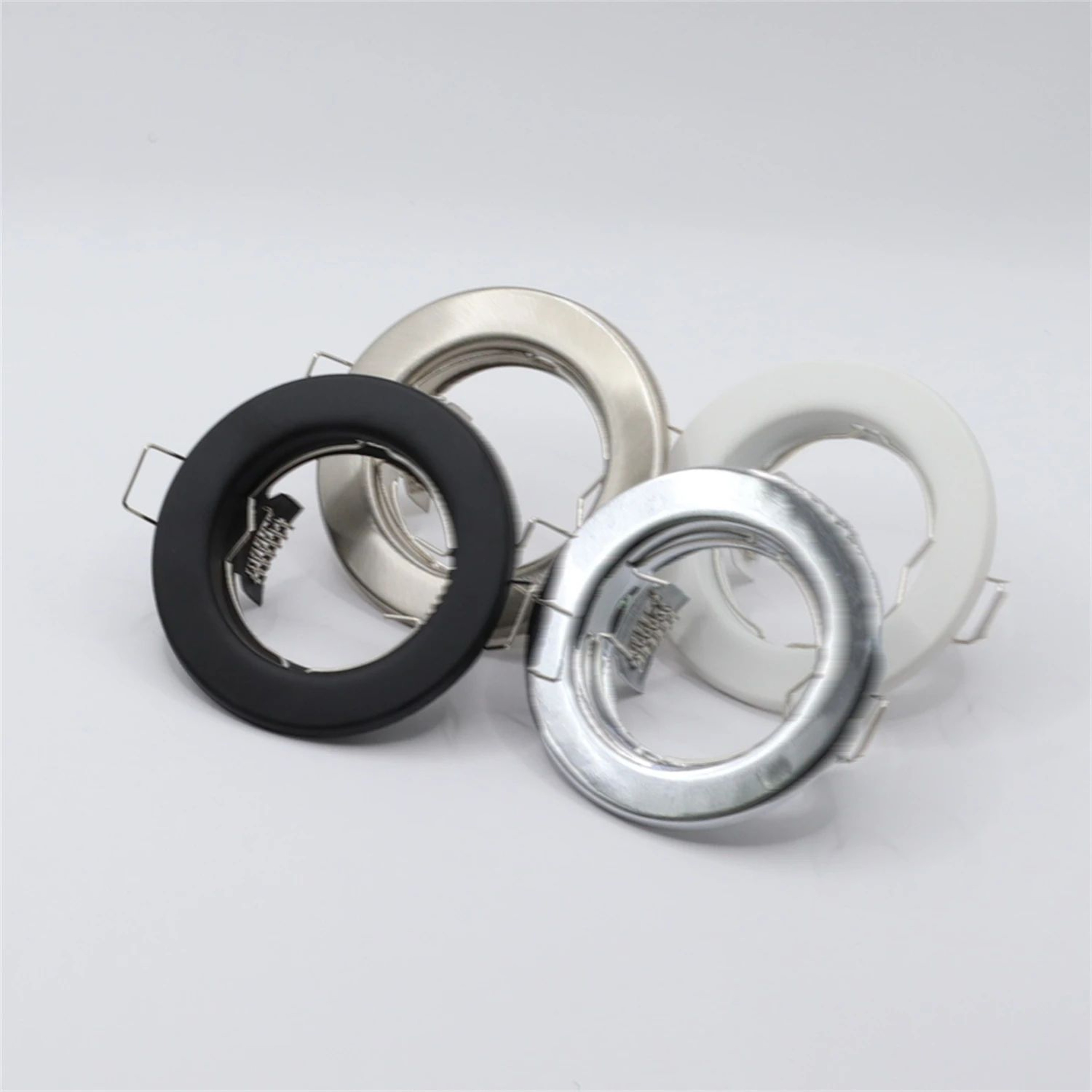 6PCS Recessed LED Downlight Mounting Frames With GU10 Lamp Holders For Ceiling Spotlights 1