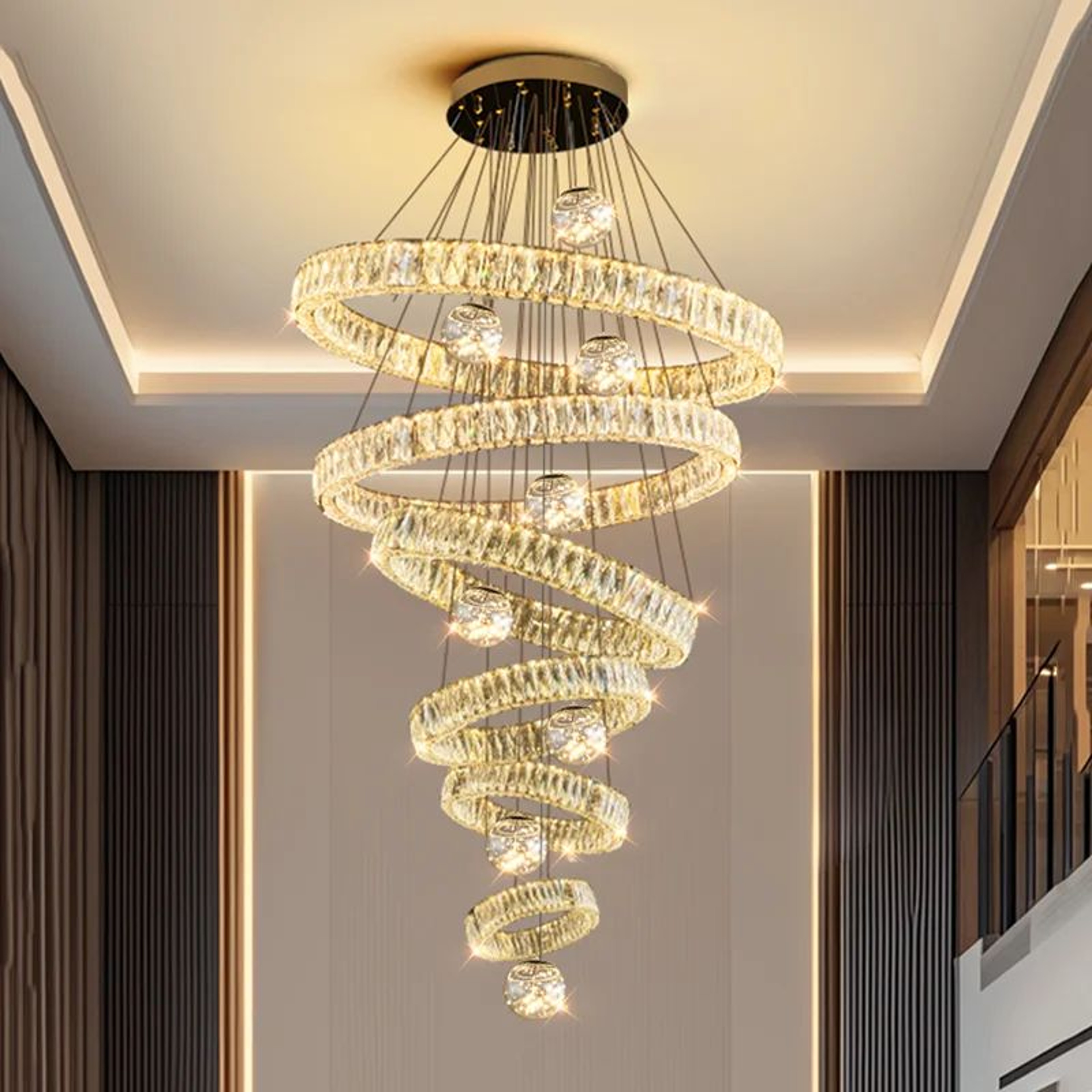 Luxury Crystal Pendant Chandelier Ceiling Light For Living Room And Bedroom 5