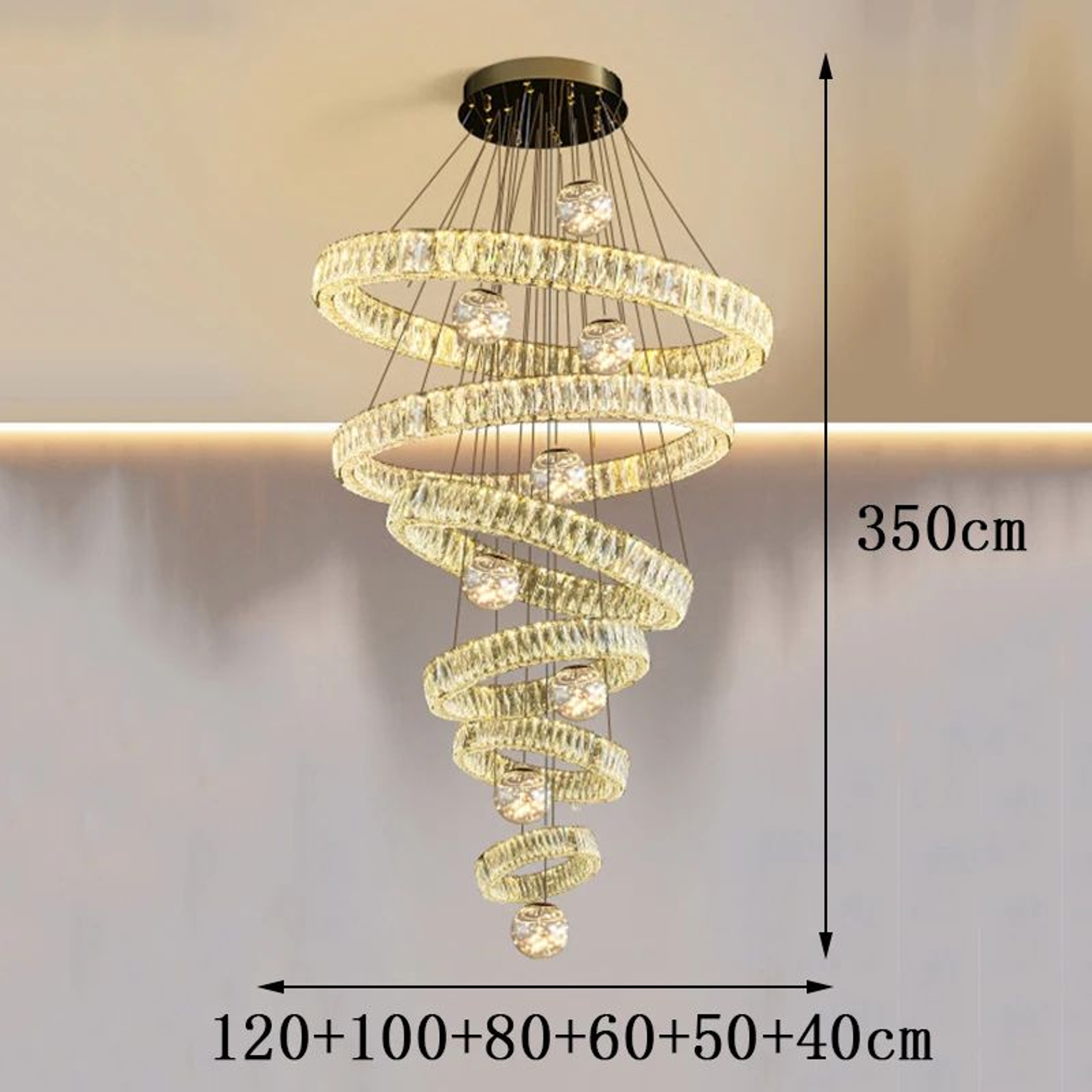 Luxury Crystal Pendant Chandelier Ceiling Light For Living Room And Bedroom 7