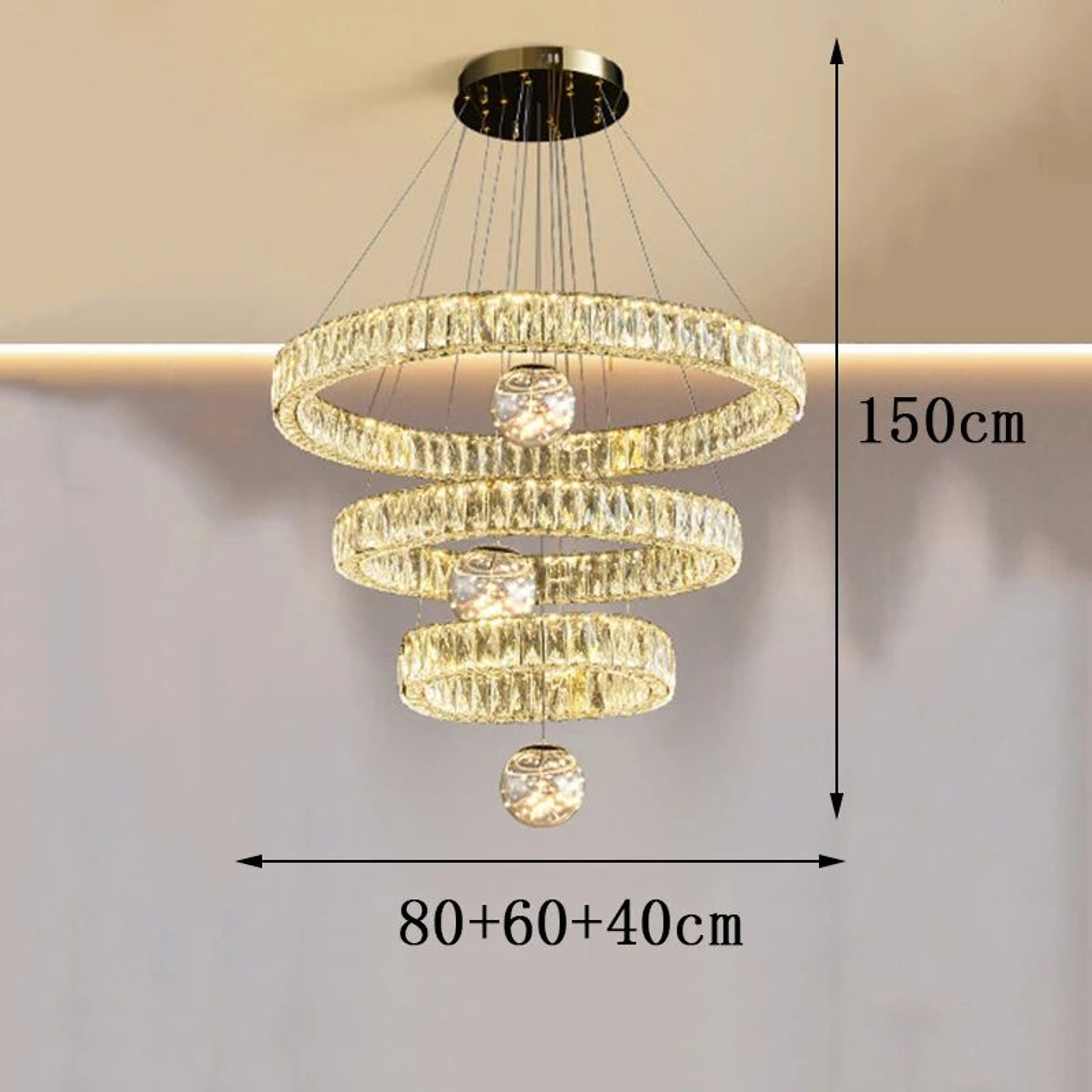 Luxury Crystal Pendant Chandelier Ceiling Light For Living Room And Bedroom 8