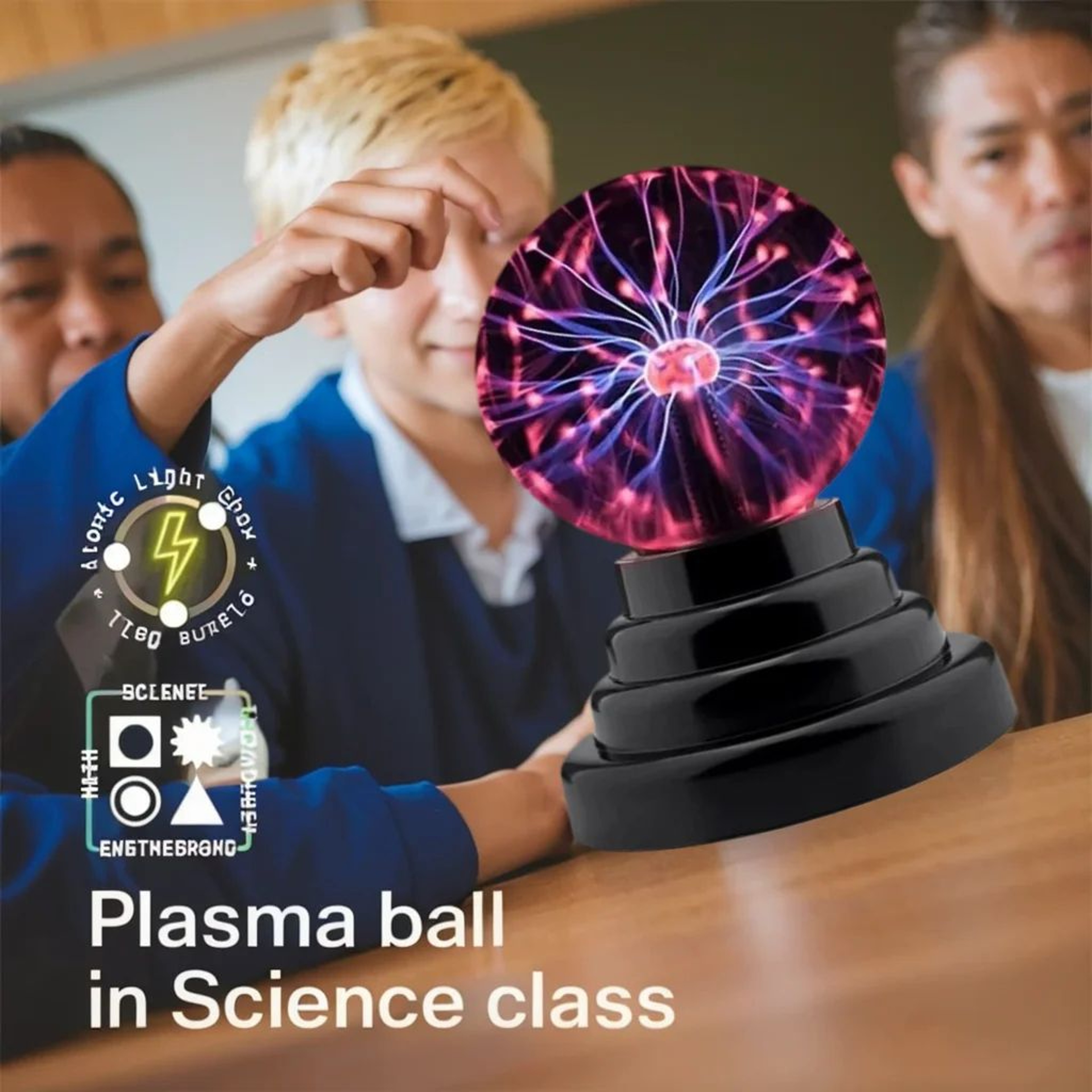 TouchSensitive Plasma Ball Lamp With Interactive Lightning Effects For Bedroom And Party Decor 1