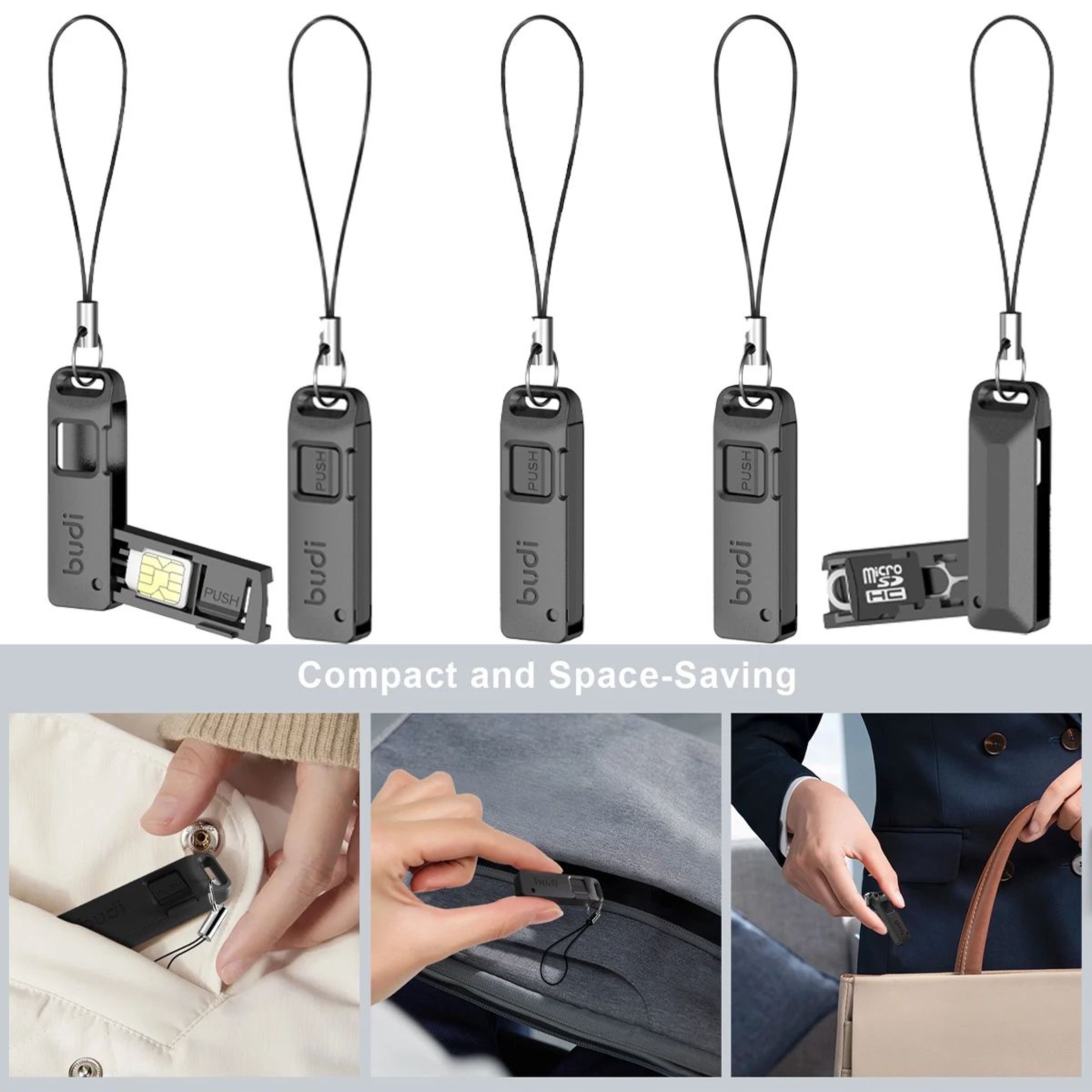 5PCS SIM Card Ejector Pin Tool Kit With Storage Box For Easy SIM And TF Card Removal 0