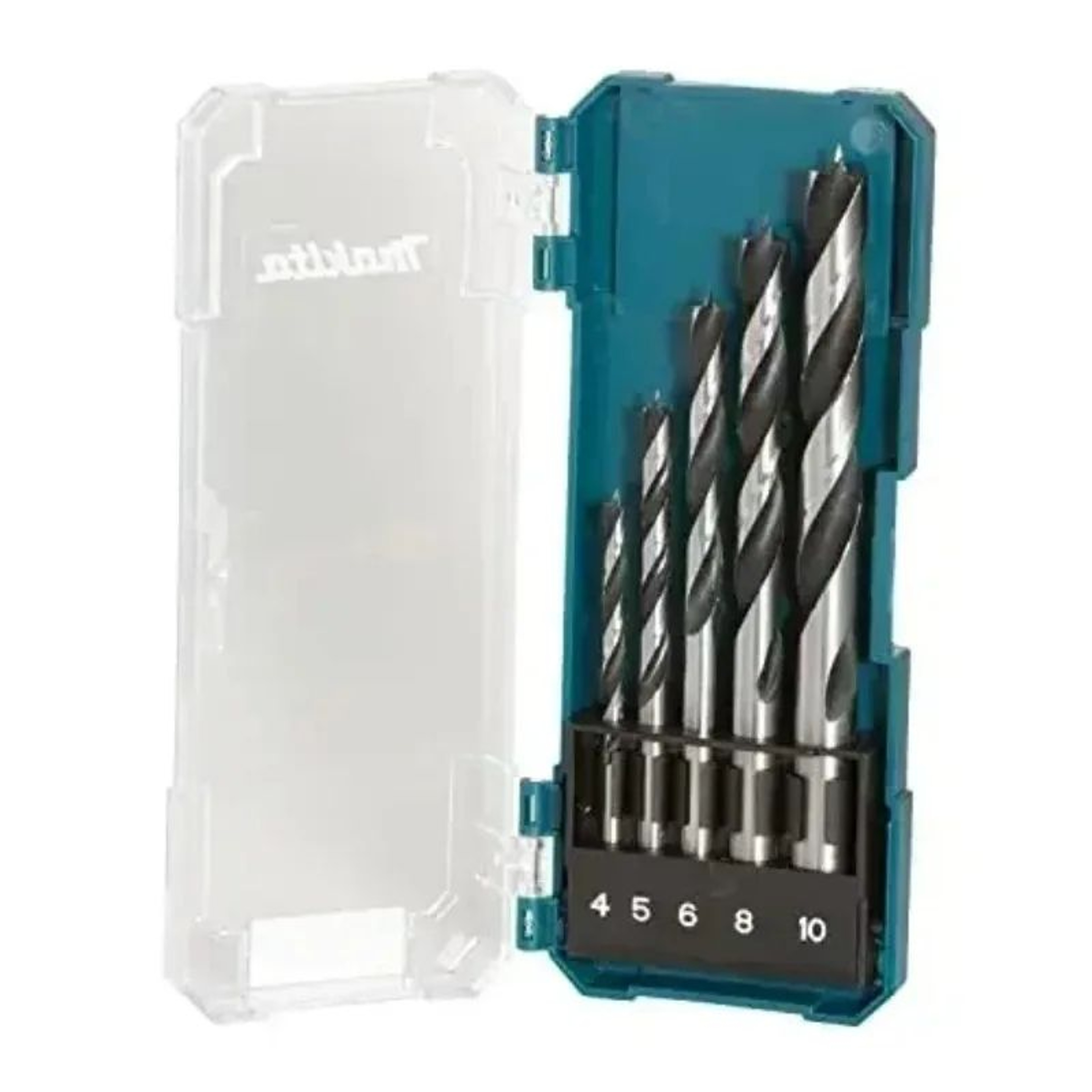 5PCS Wood Drill Bit Set With Straight Shank For Precision Drilling 4mm To 10mm 1