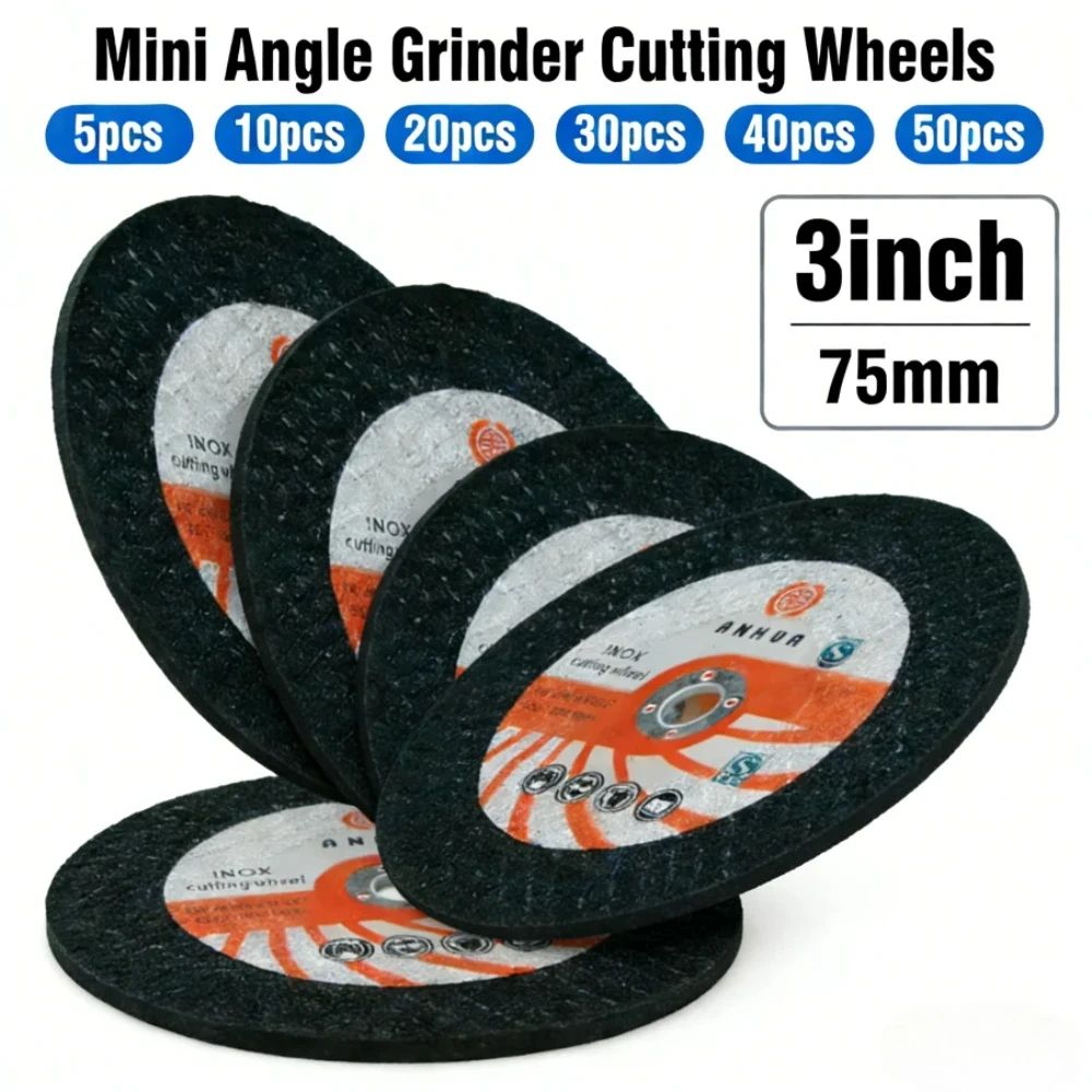 3 Inch Mini Angle Grinder Cutting Disc For Tile PVC Wood And Metal 0