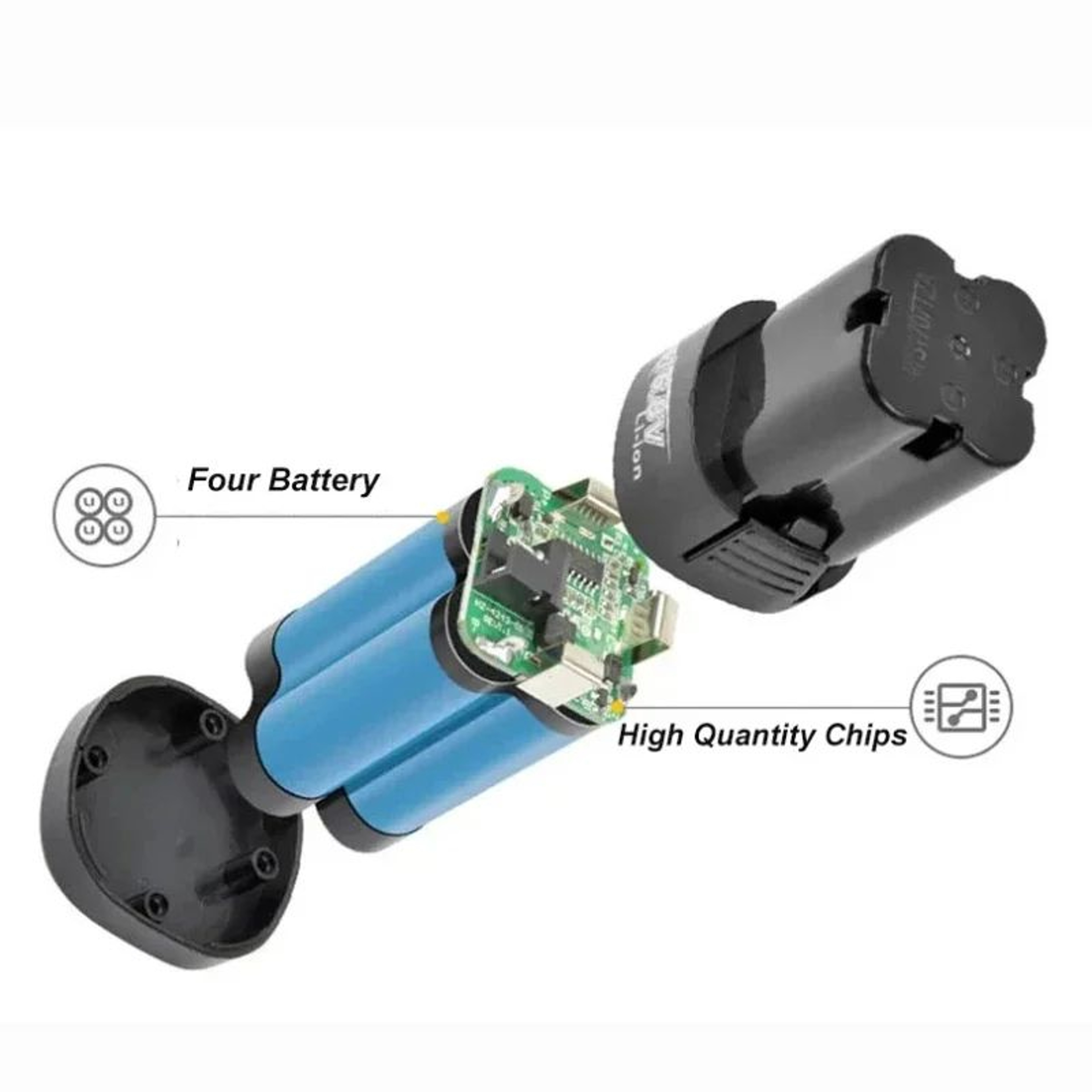 168V 6000mAh Rechargeable Lithium Ion Battery For Cordless Drills And Power Tools 2