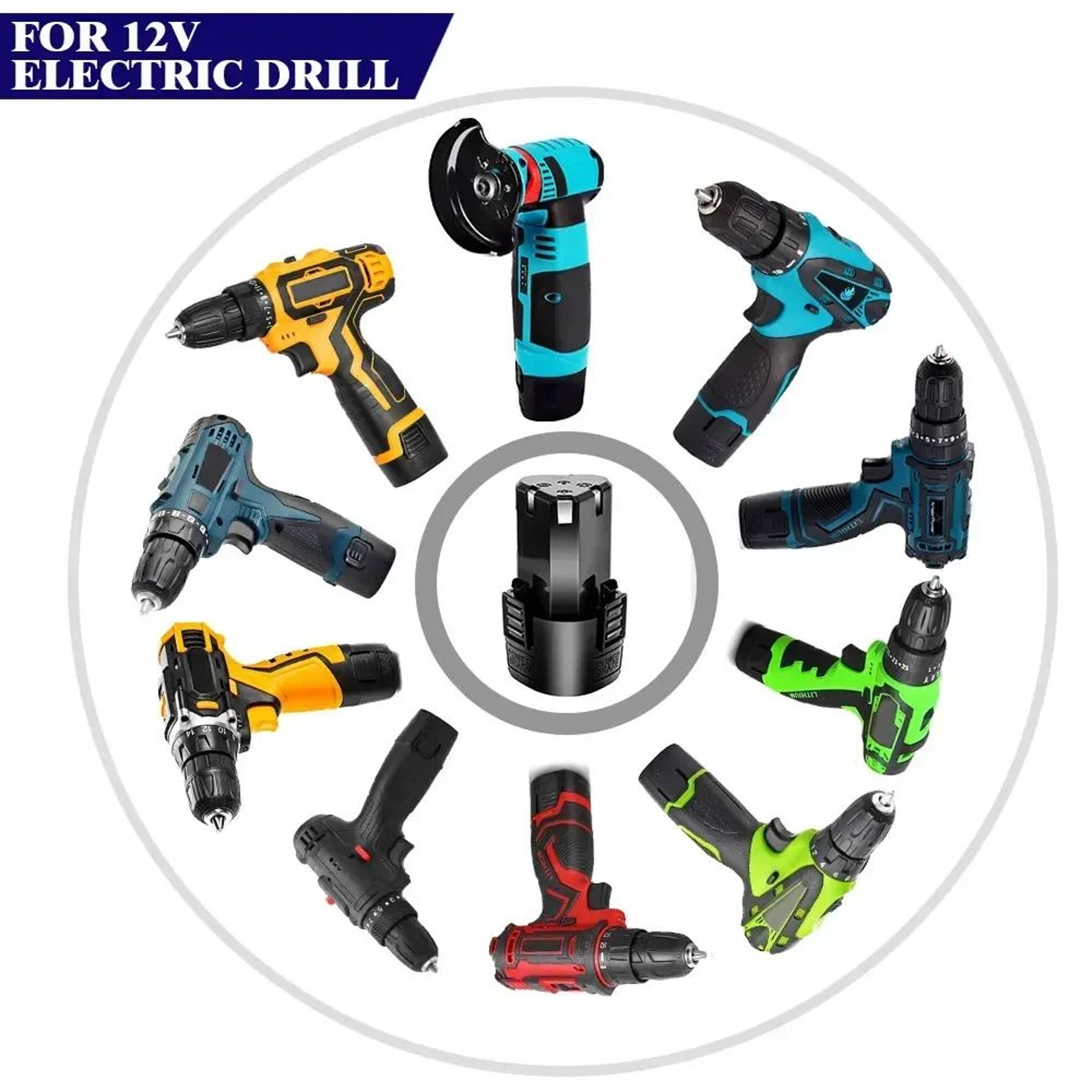 12V 1500mAh Rechargeable LithiumIon Battery For Cordless Drills And Power Tools 2