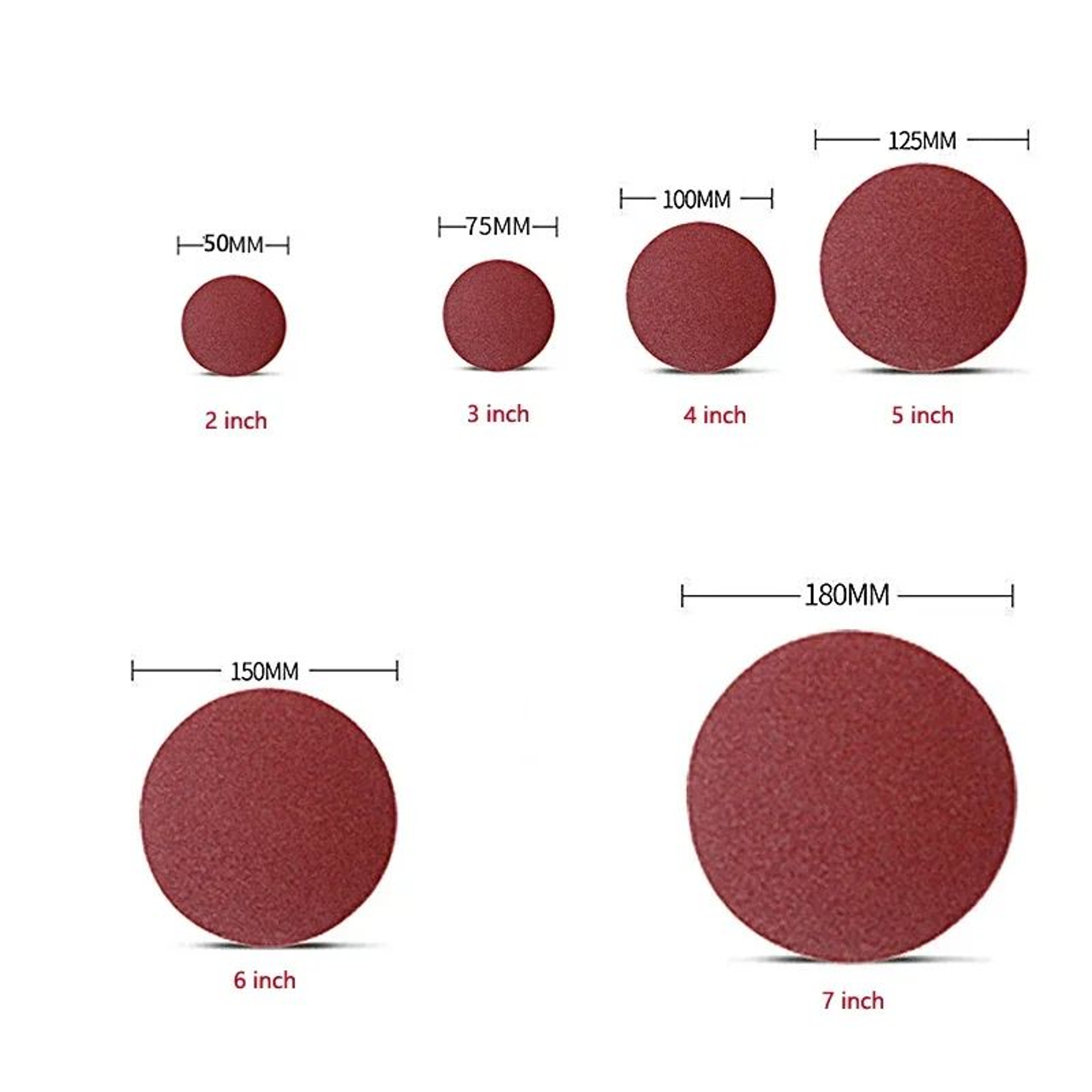 50100PCS Hook And Loop Sanding Discs 17 Inch 40240 Grit Sandpaper For Orbital Sanders 2