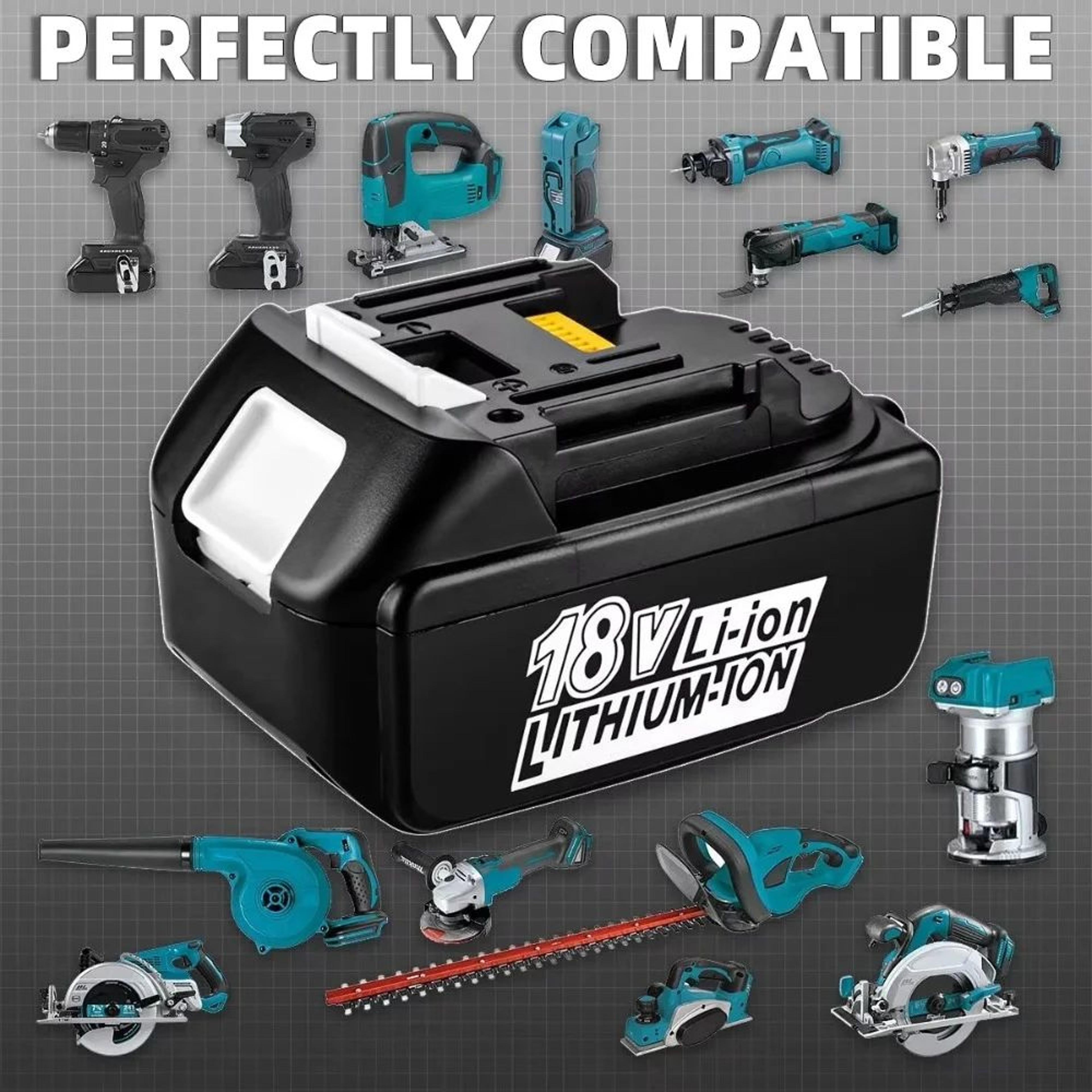 18V 40Ah Rechargeable LithiumIon Replacement Battery For Cordless Power Tools 0