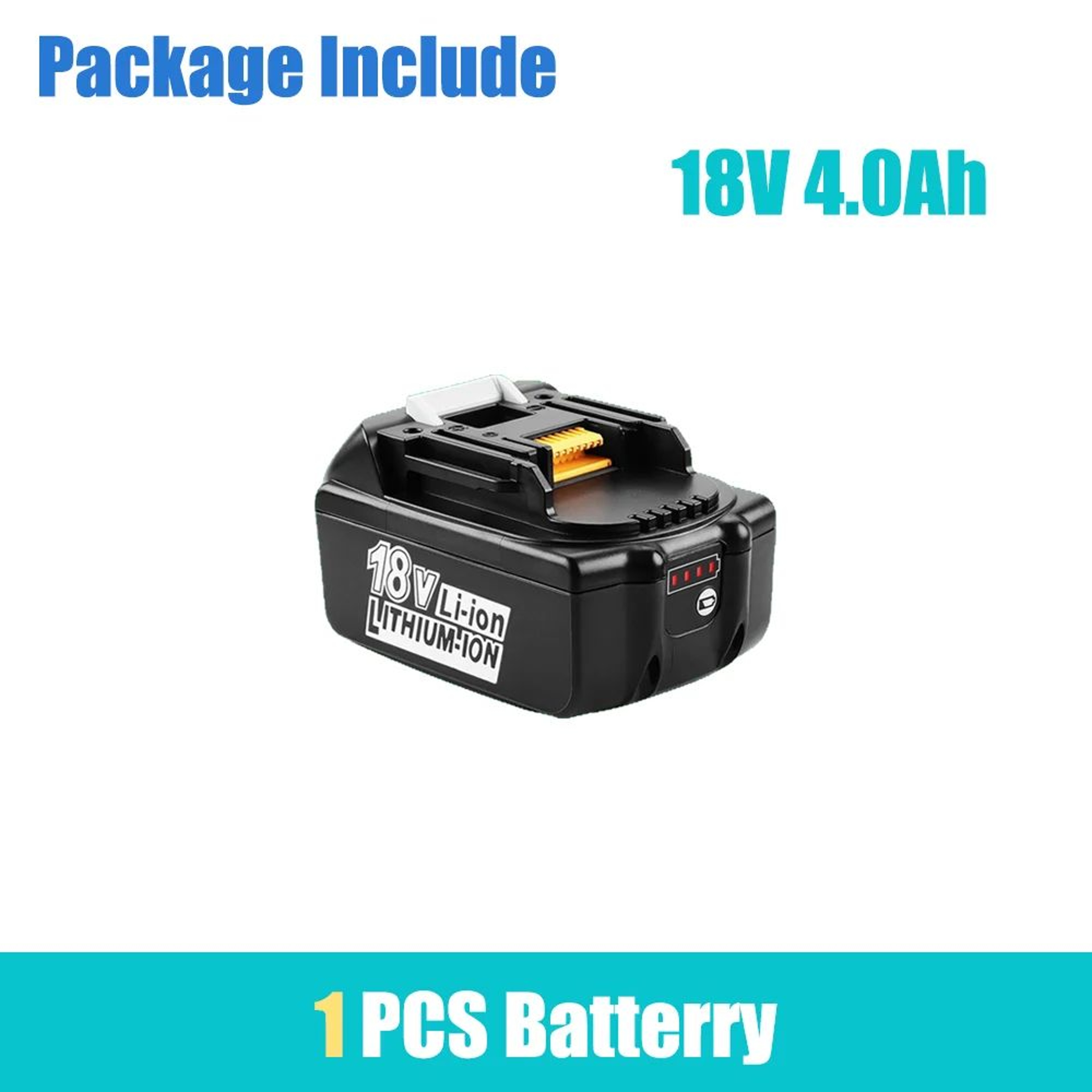 18V 40Ah Rechargeable LithiumIon Replacement Battery For Cordless Power Tools 5