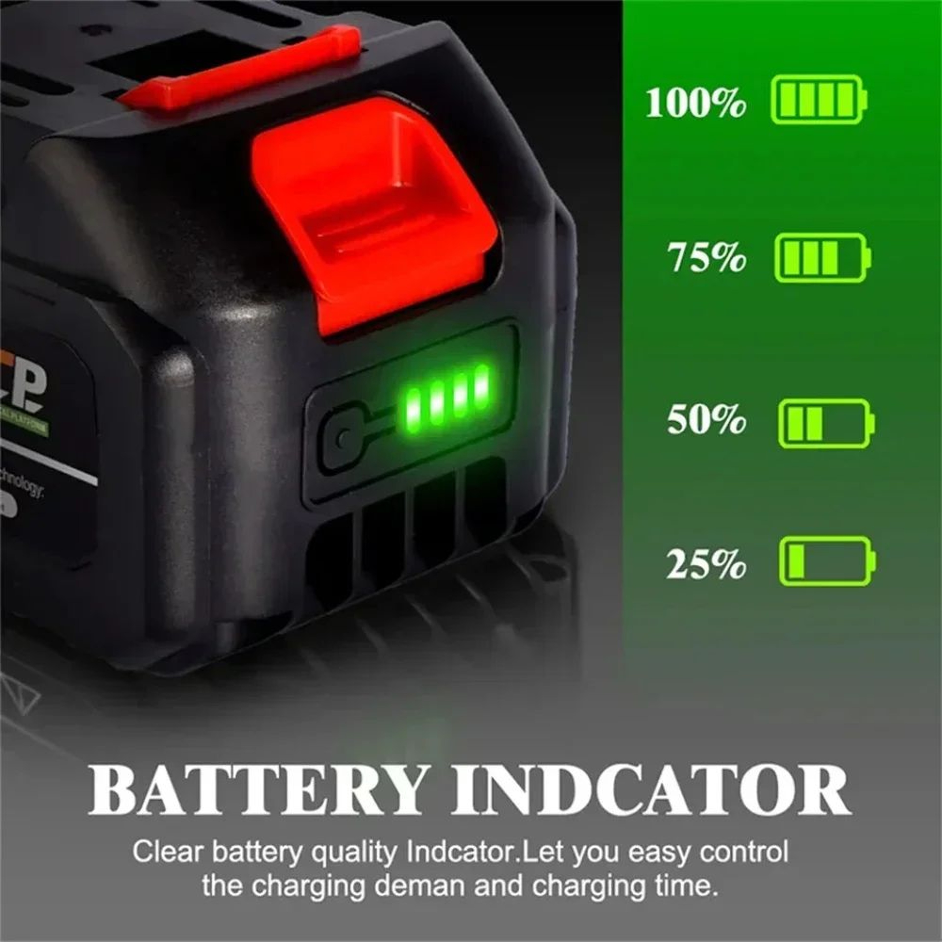 18V 15000mAh High Capacity Rechargeable Lithium Ion Replacement Battery For Cordless Power Tools 1