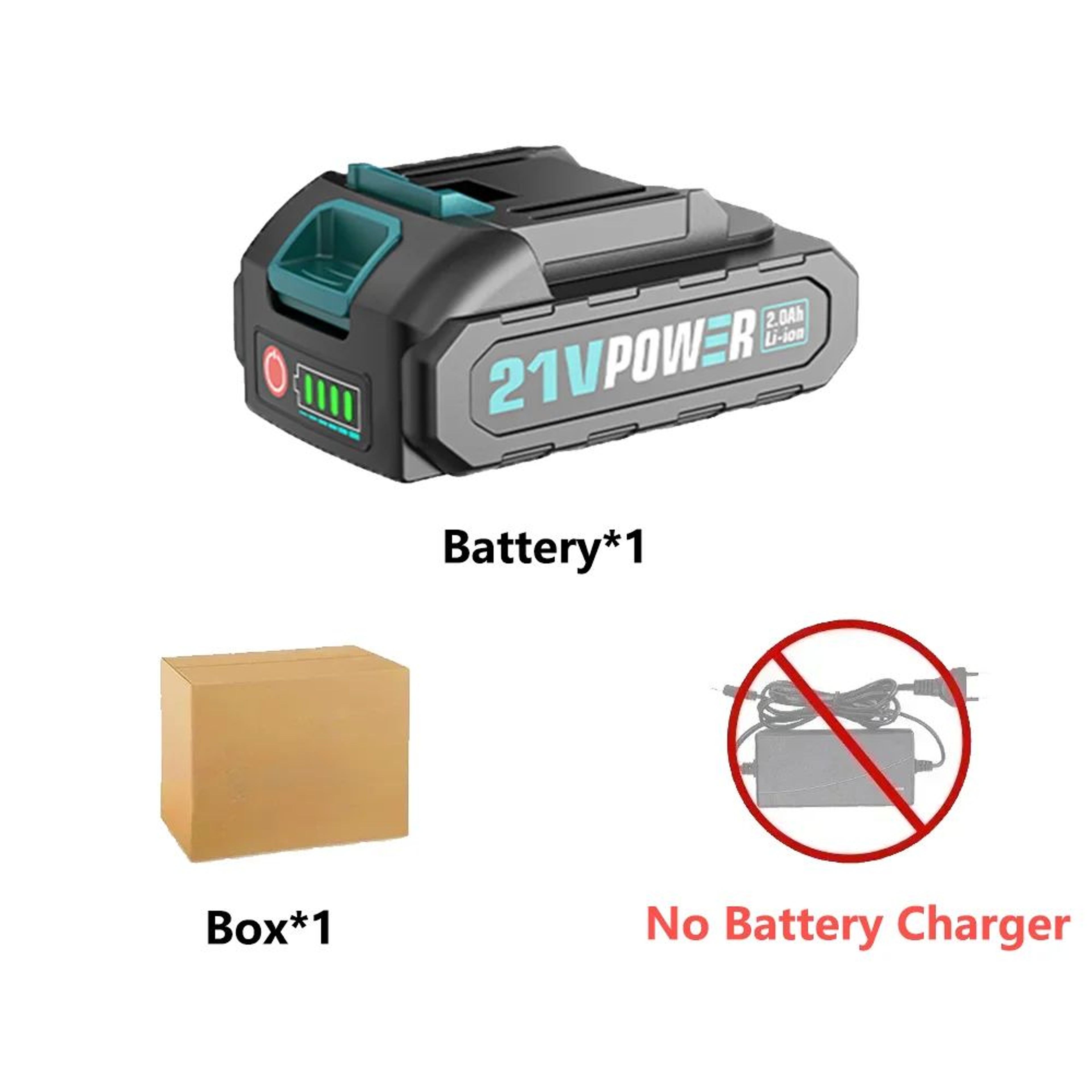 18V 20V 21V Rechargeable Lithium Ion Power Tool Battery With Capacity Indicator 5