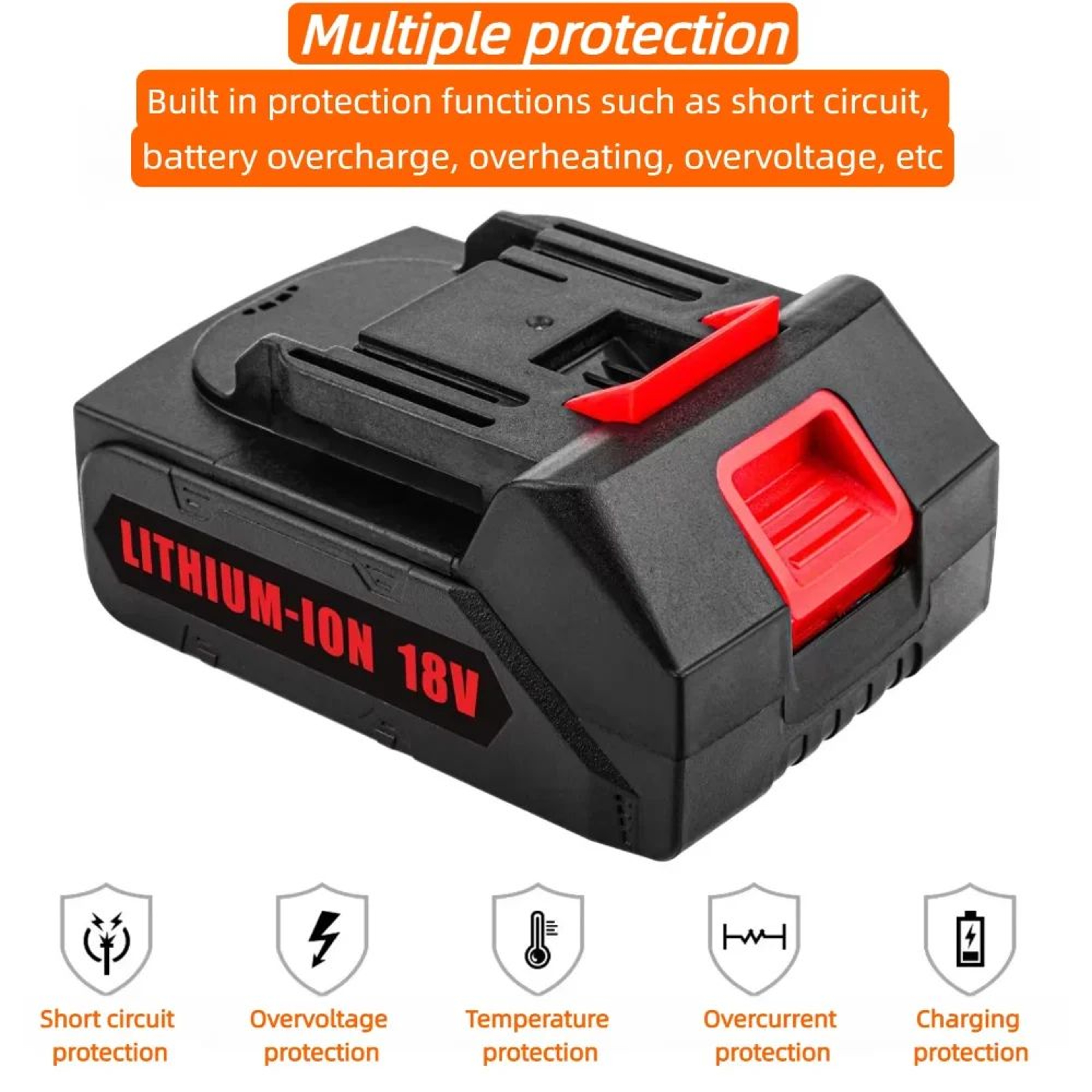 18V 7500mAh Rechargeable Lithium Ion Battery Pack For Cordless Power Tools 1