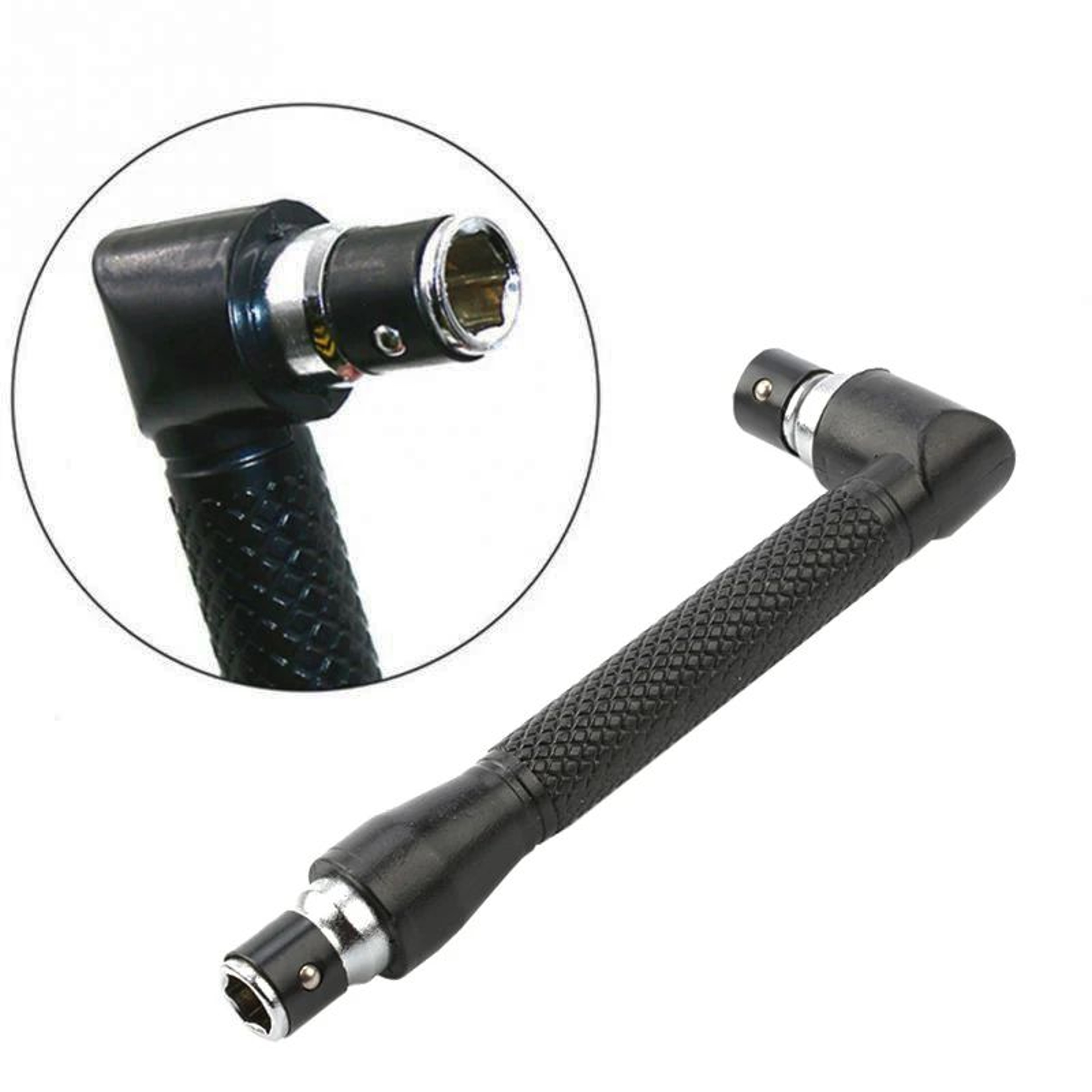 14 Inch LShaped 90 Degree Hex Screwdriver Bit Wrench Handle For Tight Spaces 0