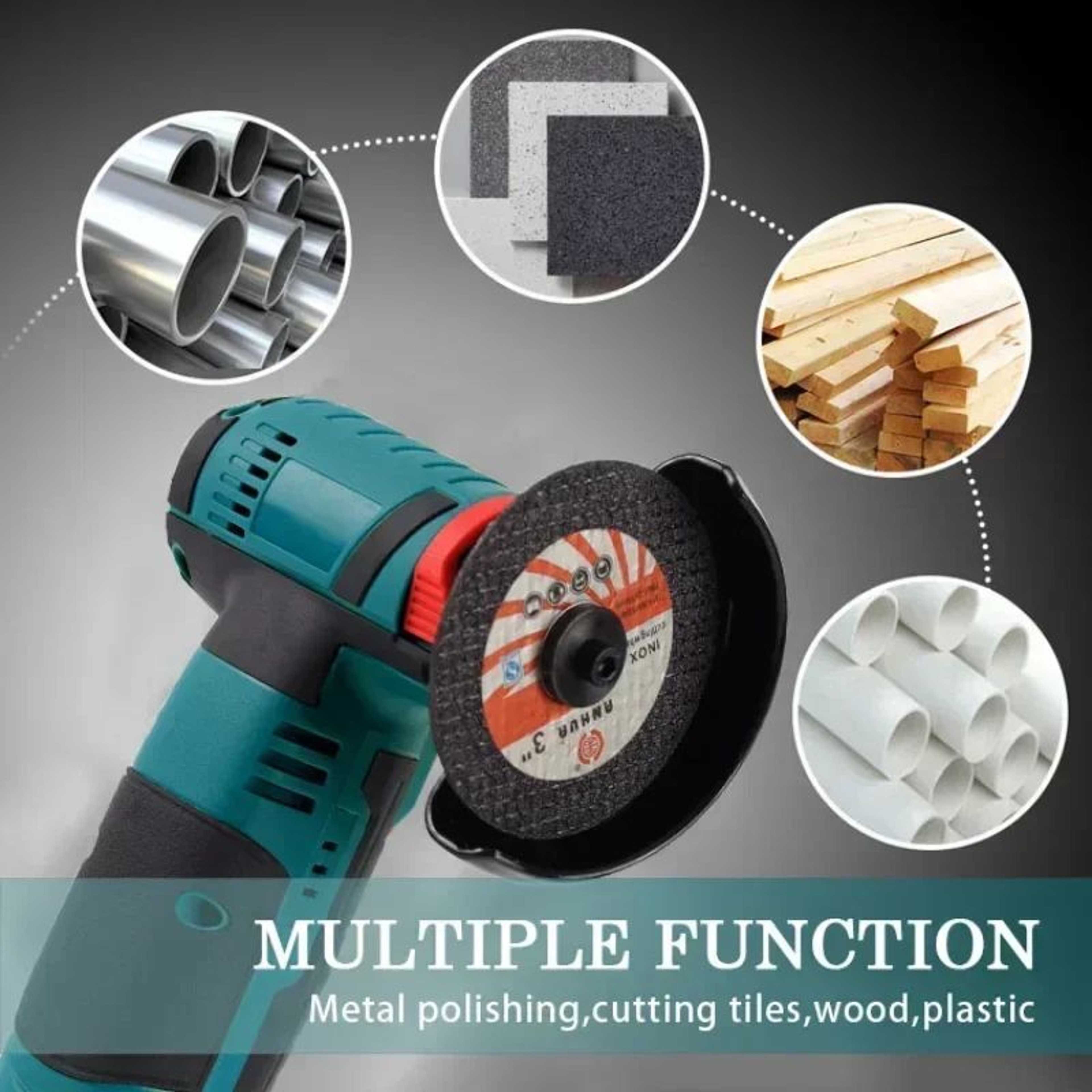 12V Cordless Mini Angle Grinder 19500 RPM For Cutting Grinding And Polishing 3