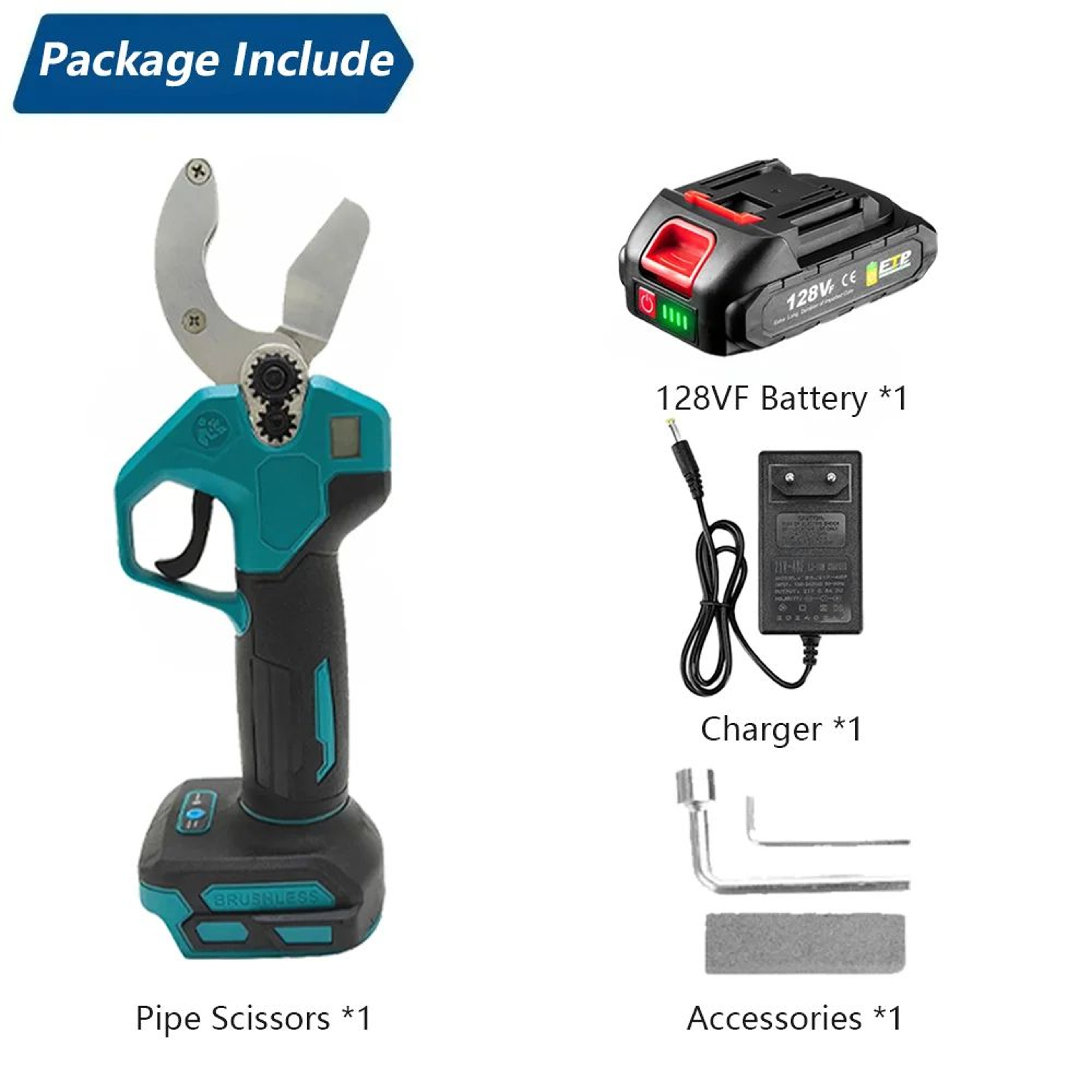 32mm Cordless Brushless Electric Pipe Cutter For PPR PVC PE Plastic Pipes 6