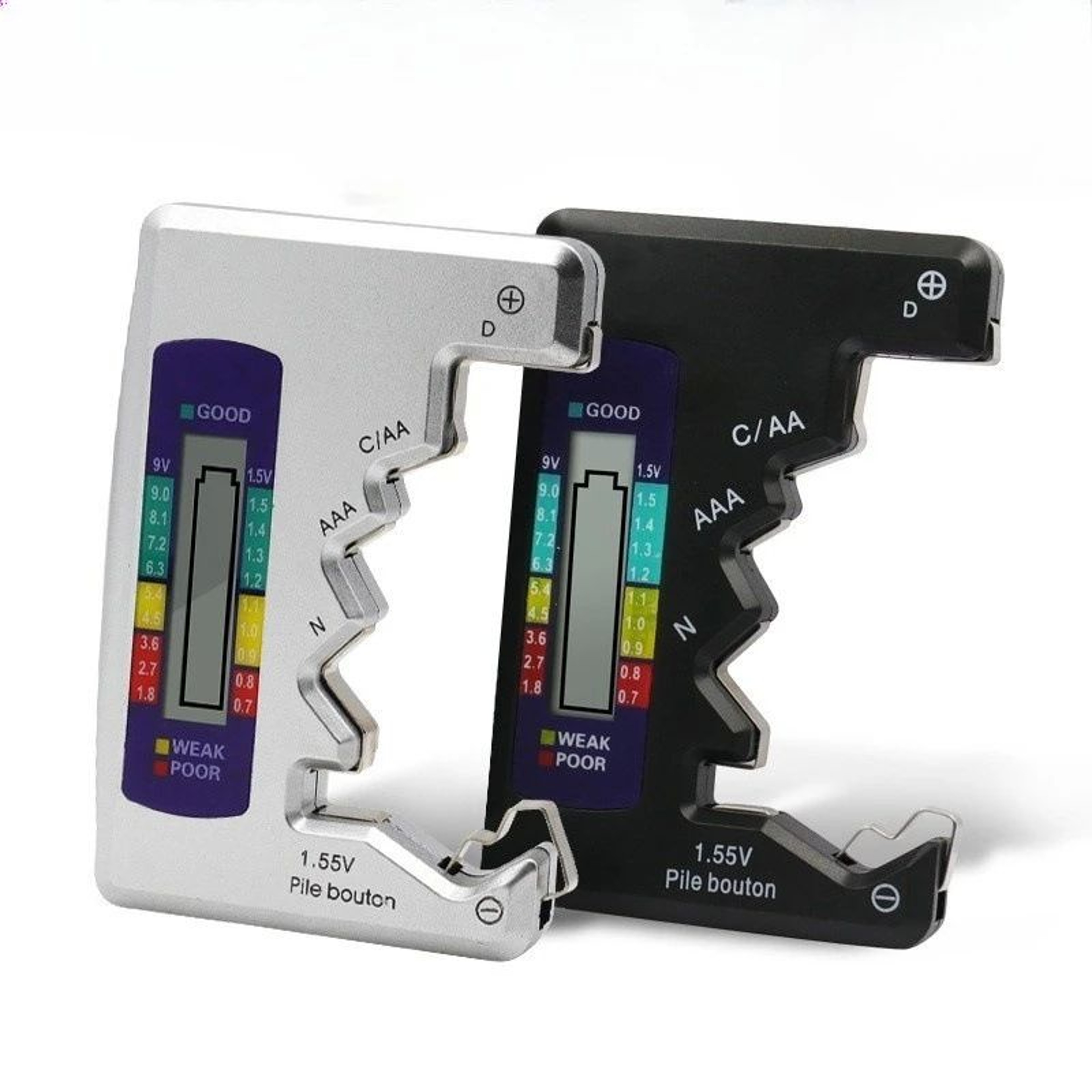 Universal LCD Battery Tester For AA AAA 9V C D N And Button Cell Batteries 0