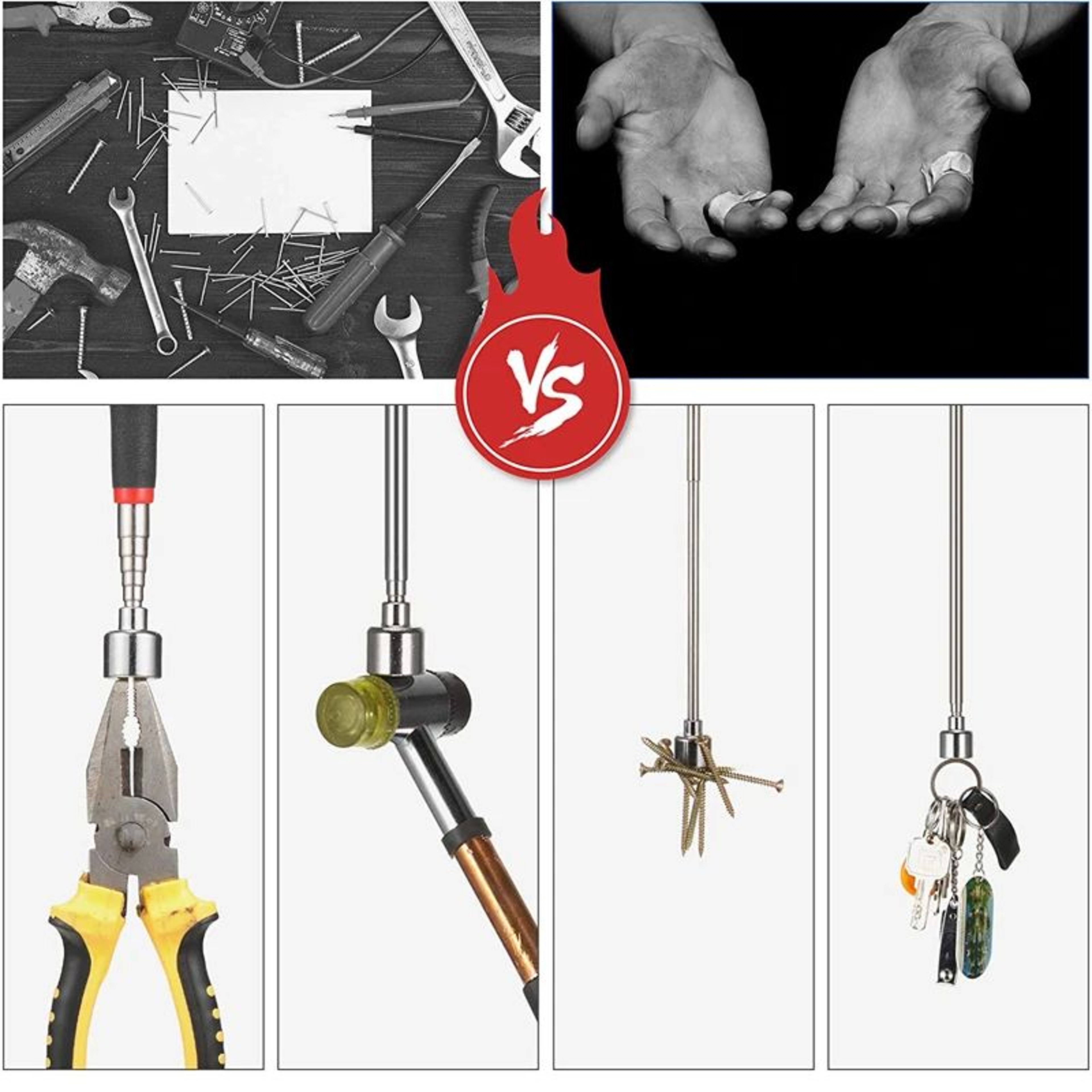 Mini Telescopic Magnetic Pickup Tool Extendable Magnet Pen For Nuts Bolts And Screws 2
