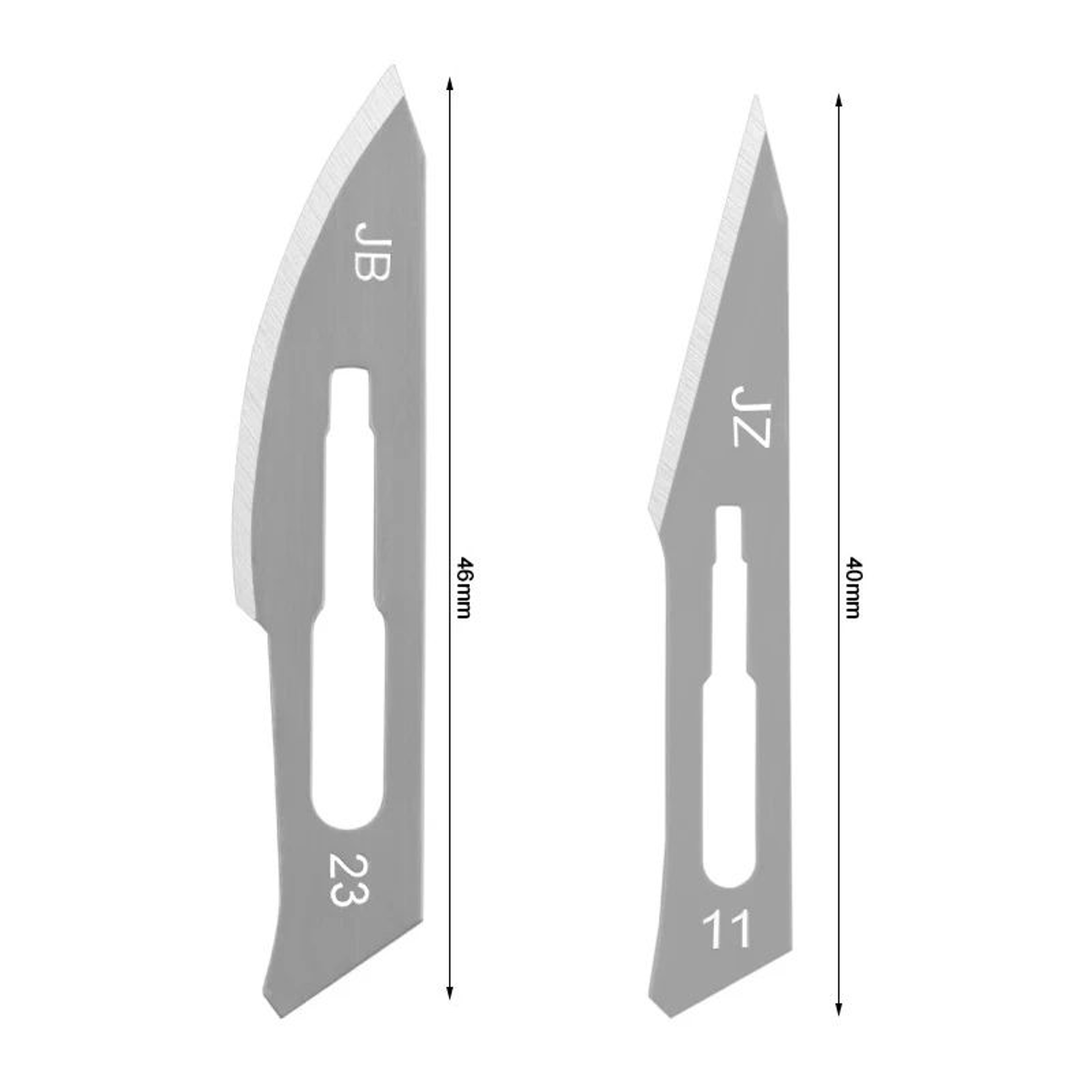 10PCS Precision Carbon Steel Scalpel Blades With Handle For DIY Craft Cutting And PCB Repair 2