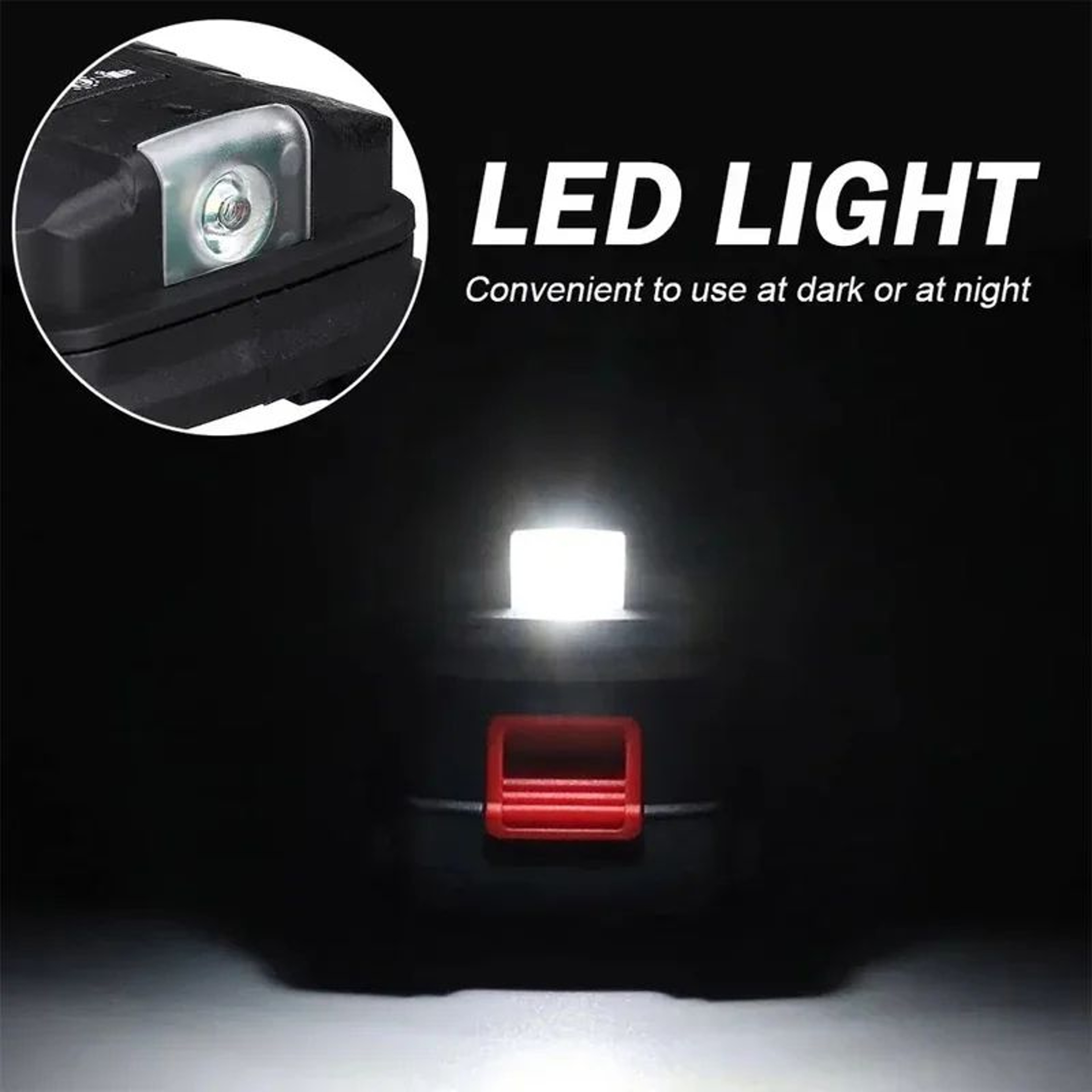 144V18V Battery Adapter With LED Work Light And Dual USB Charging Ports 5