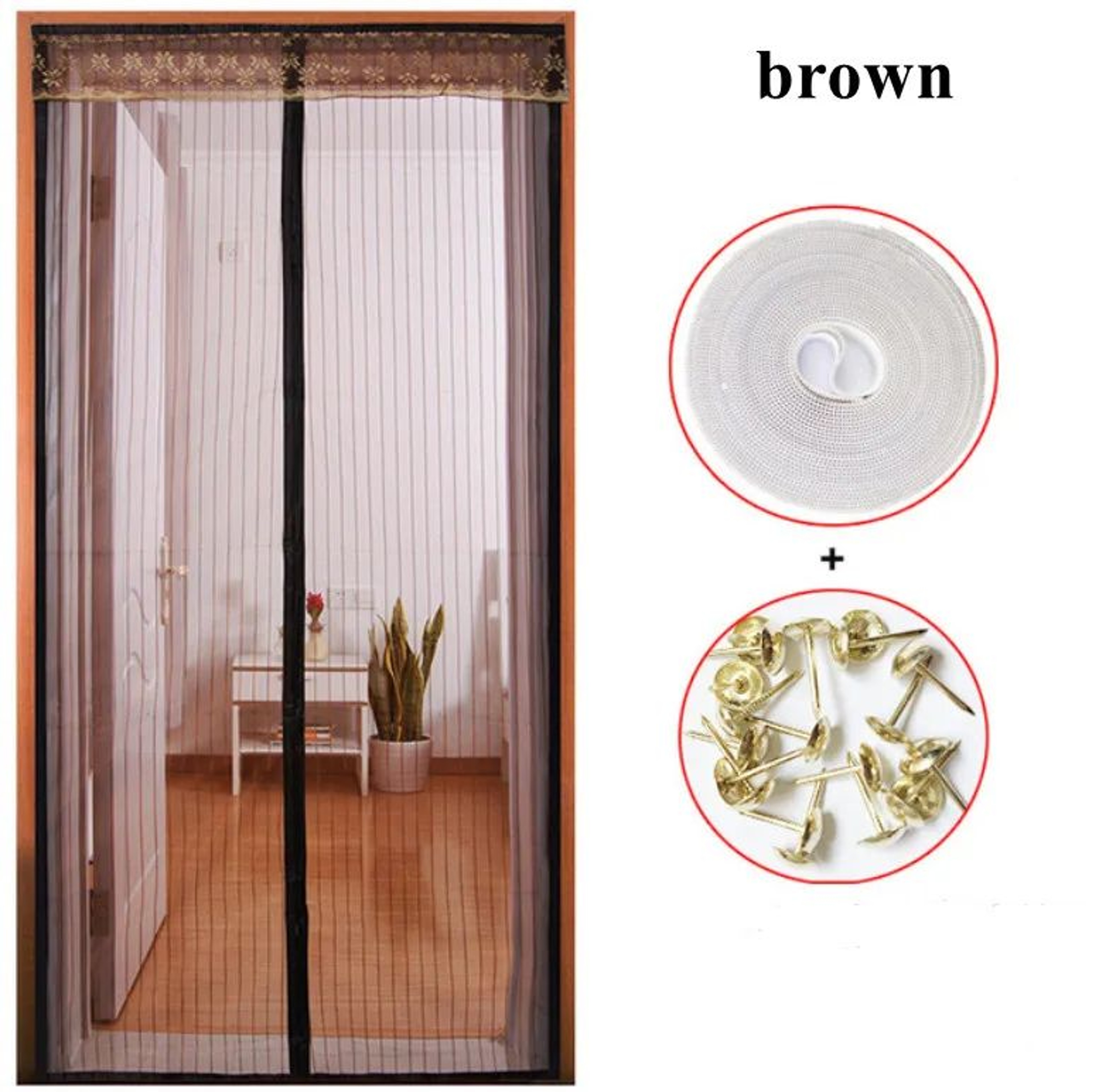 Magnetic Screen Door Curtain With HandsFree Closure And Insect Protection 8
