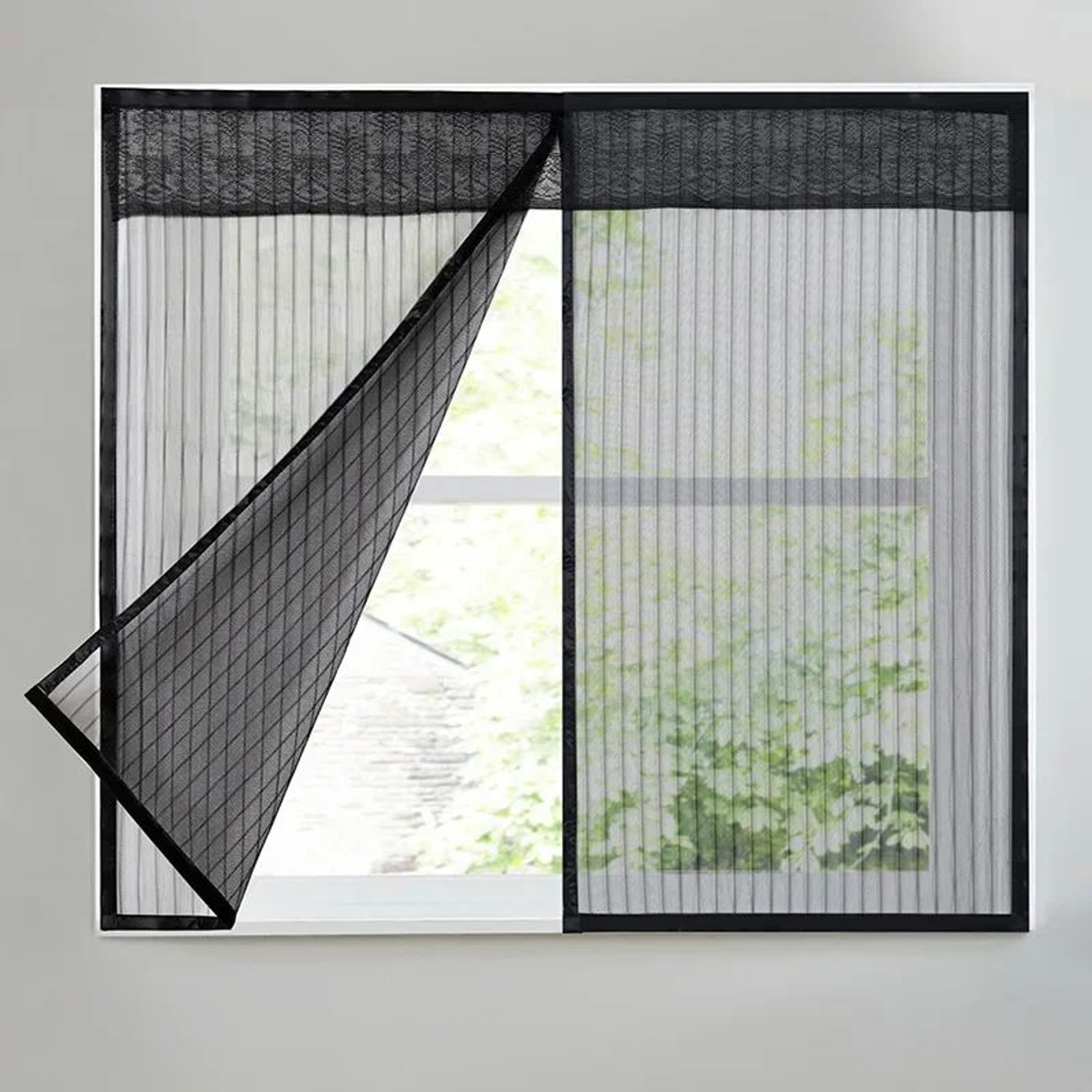 SelfClosing Magnetic Window Screen Curtain For Mosquito And Insect Protection 0