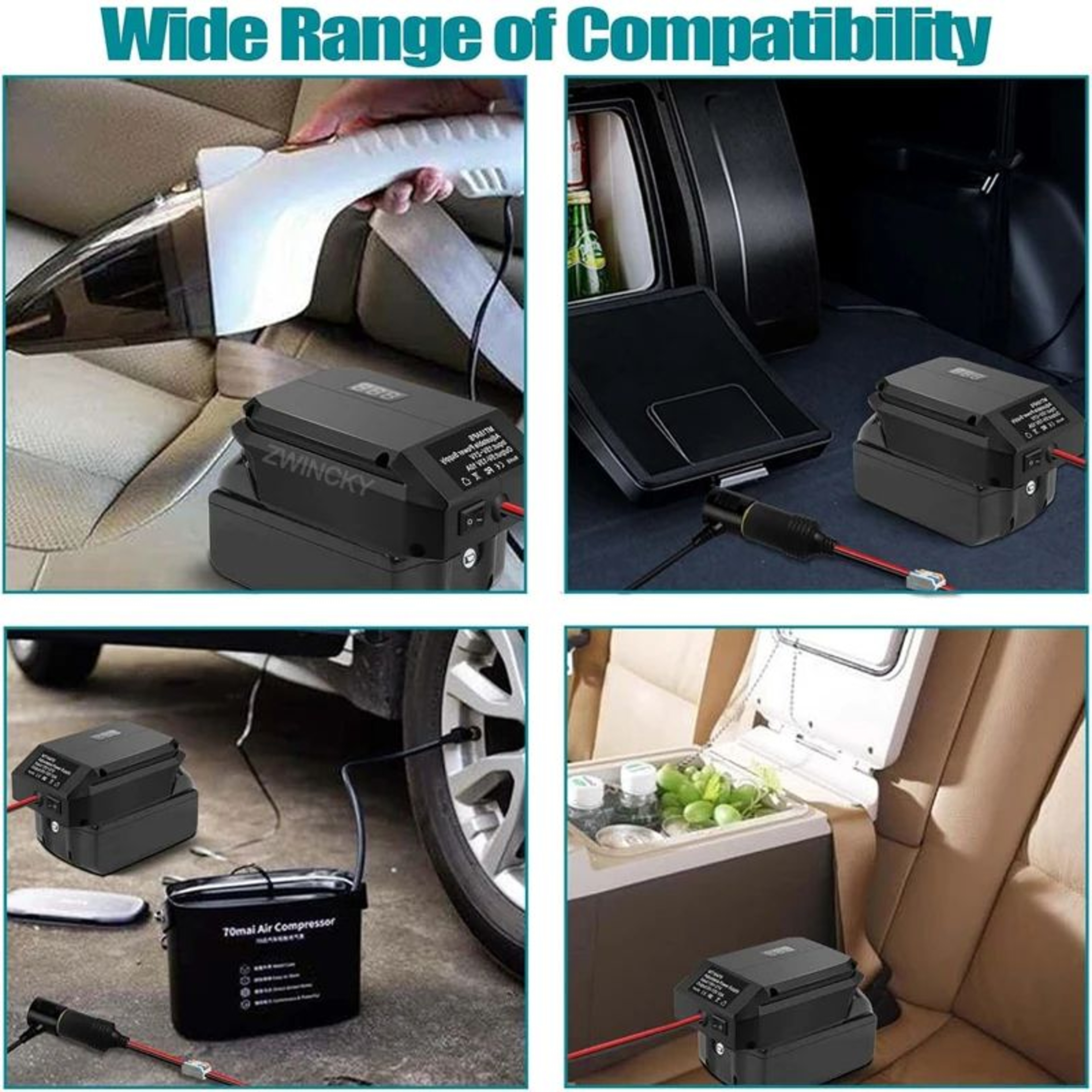 18V Battery Step Down Converter 513V Adjustable Voltage Regulator With Cigarette Lighter Socket 4