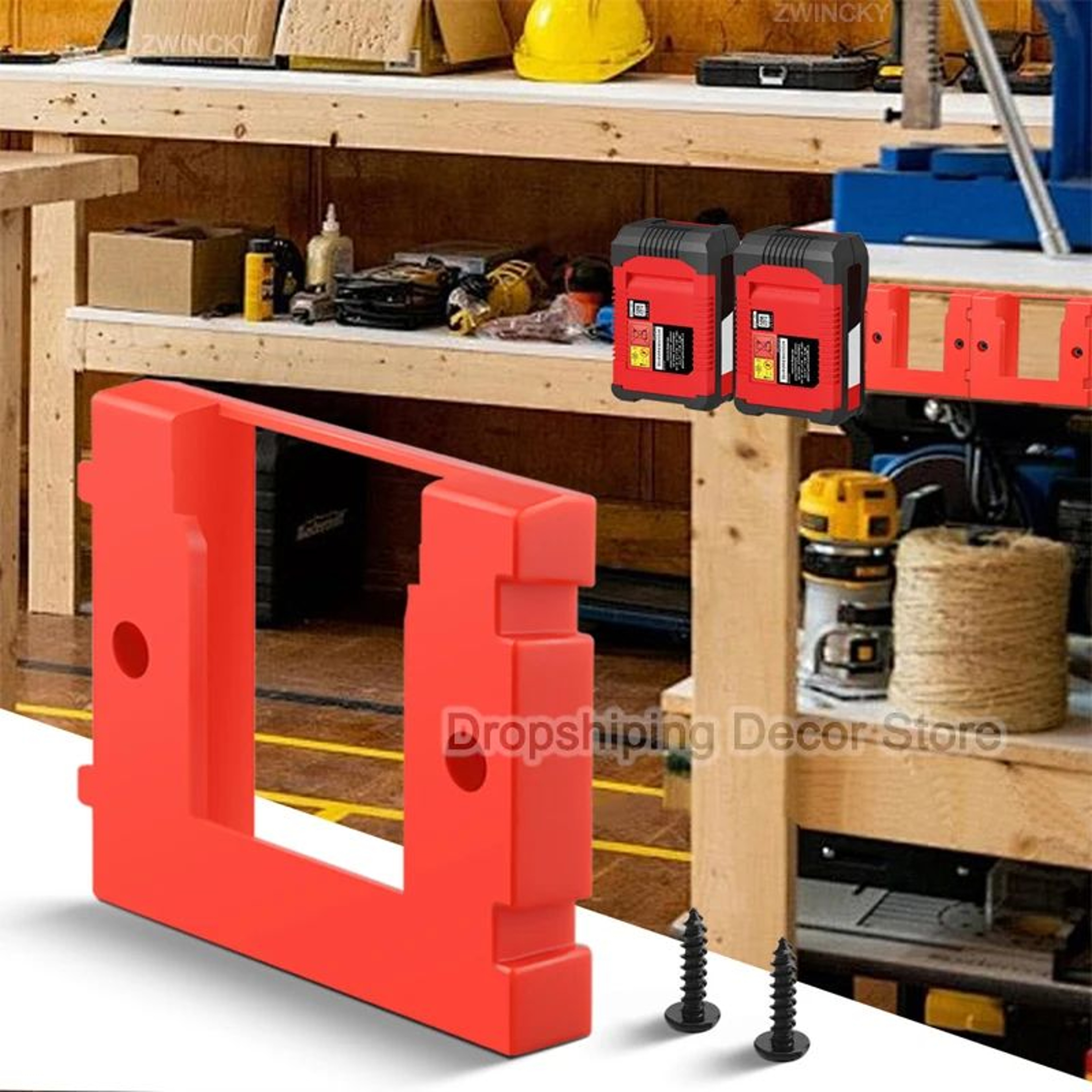 18V Battery Wall Mount Holder For Secure Storage And Workshop Organization 1